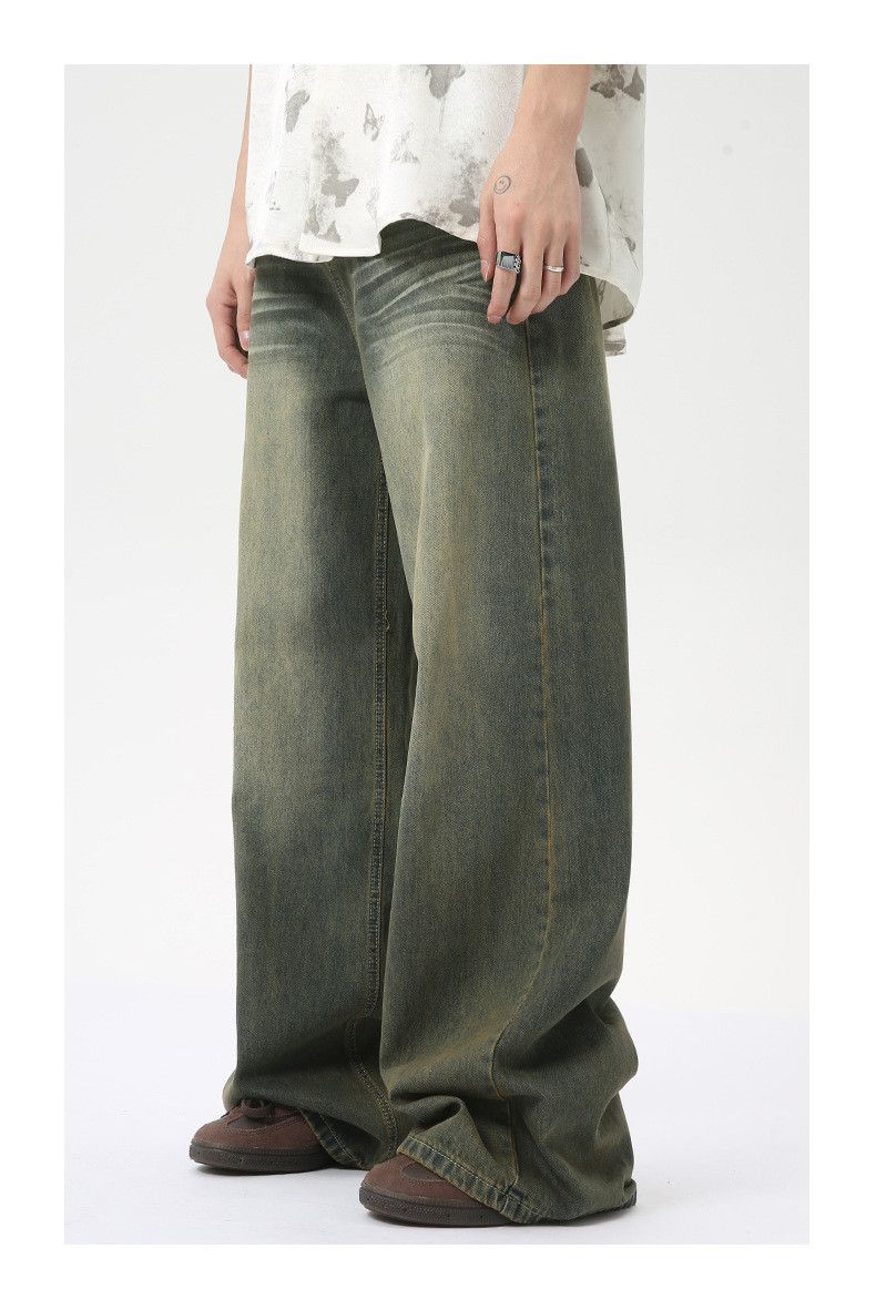 Japanese Brand × Jean American retro distressed straight wide-leg jeans Size US 32 / EU 48 - 3 Thumbnail