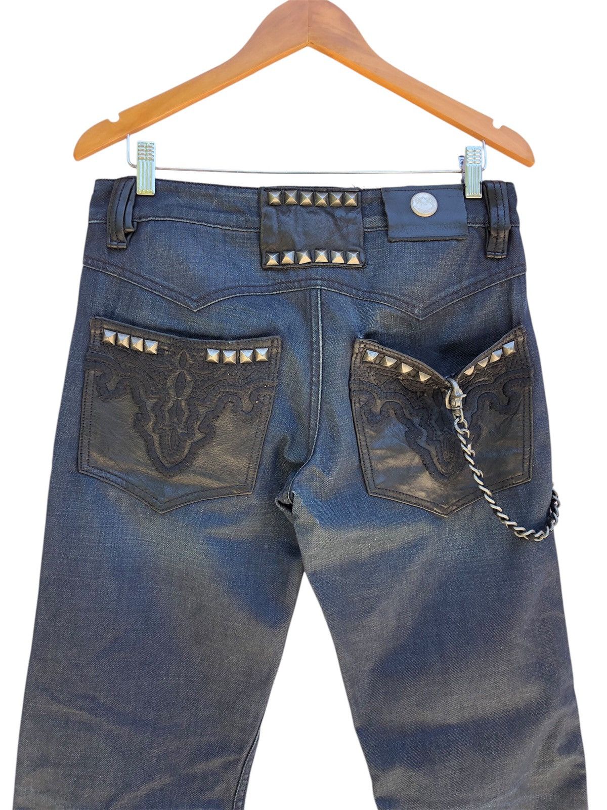 Antik Denim ANTIK Stud Denim/Leather With Lanyard Size US 32 / EU 48 - 4 Thumbnail