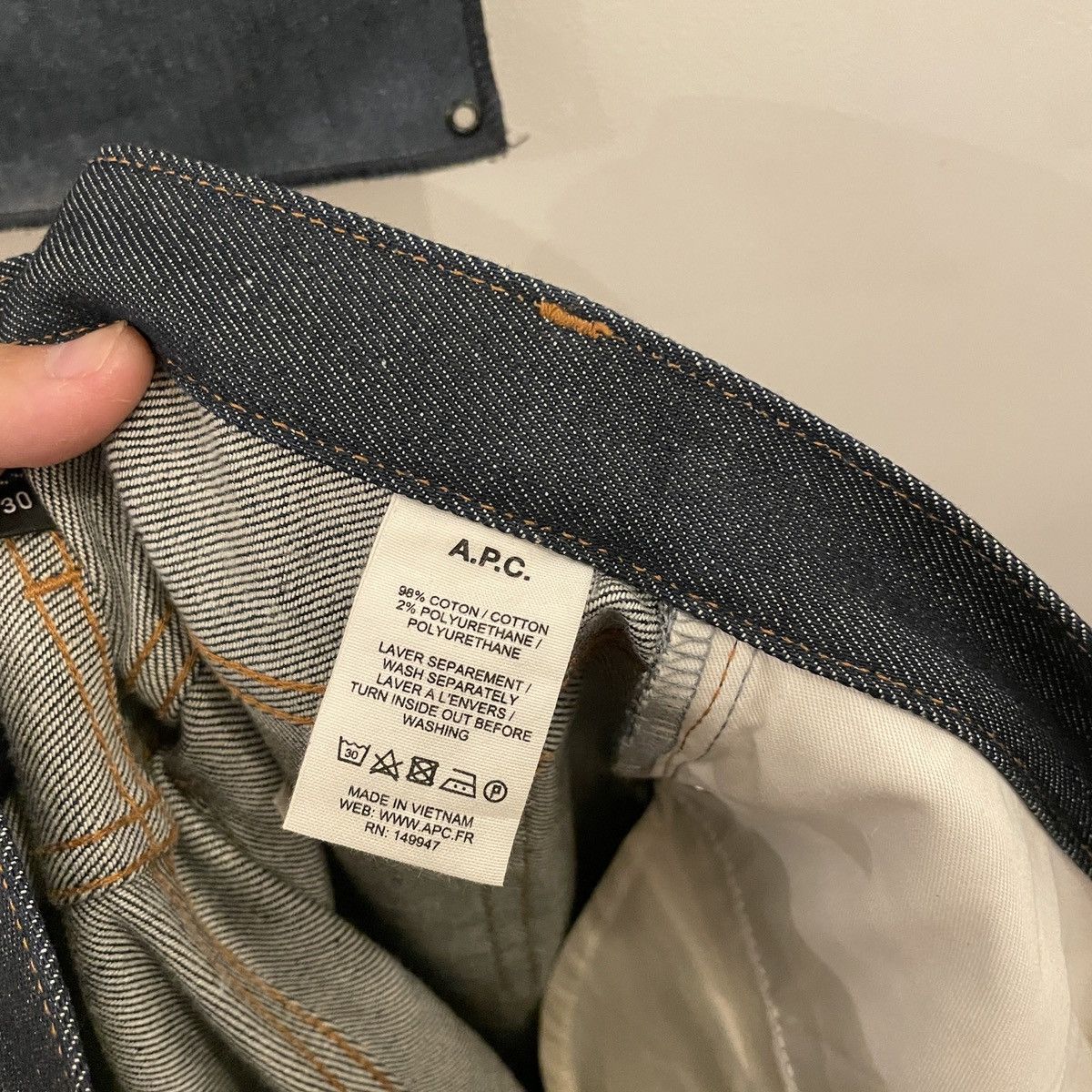 A.P.C. APC Indigo Denim Jeans Size US 30 / EU 46 - 8 Thumbnail