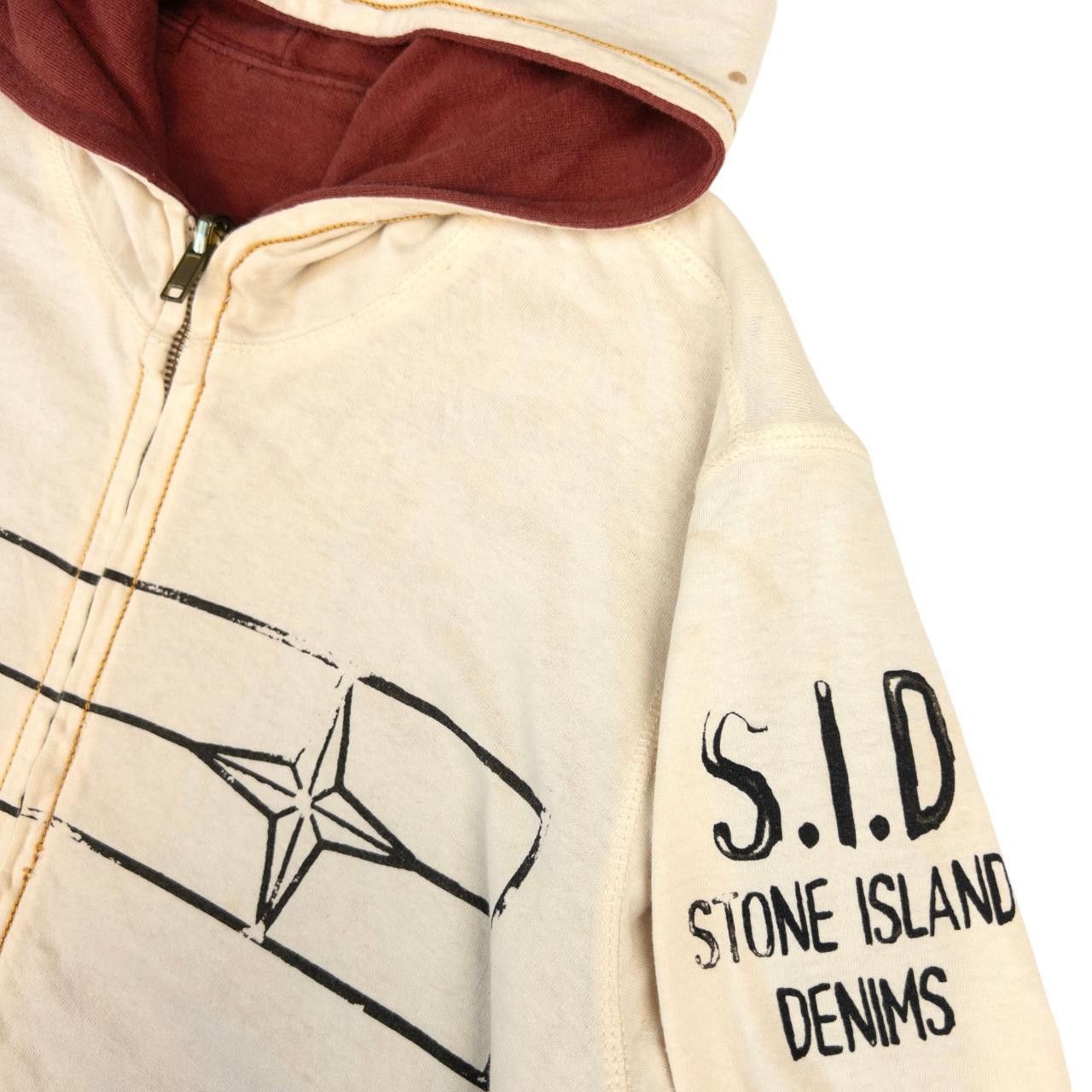 Stone Island Vintage Stone Island Denims Reversible Zip Up Hoodie Size S Size US S / EU 44-46 / 1 - 6 Thumbnail