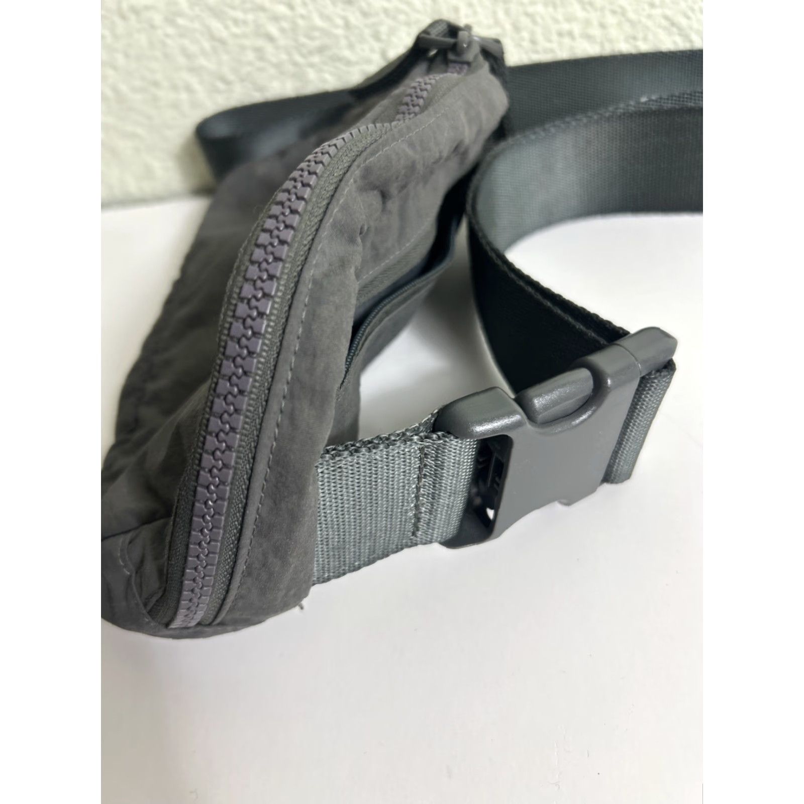 Olive Aslabcrew Crossbody Bag Waist Bag Olive 7x5x2 Nylon Women Fanny Pack Belt Bag & Fanny Pack Rose Beige Gray Lining Size ONE SIZE - 6 Thumbnail