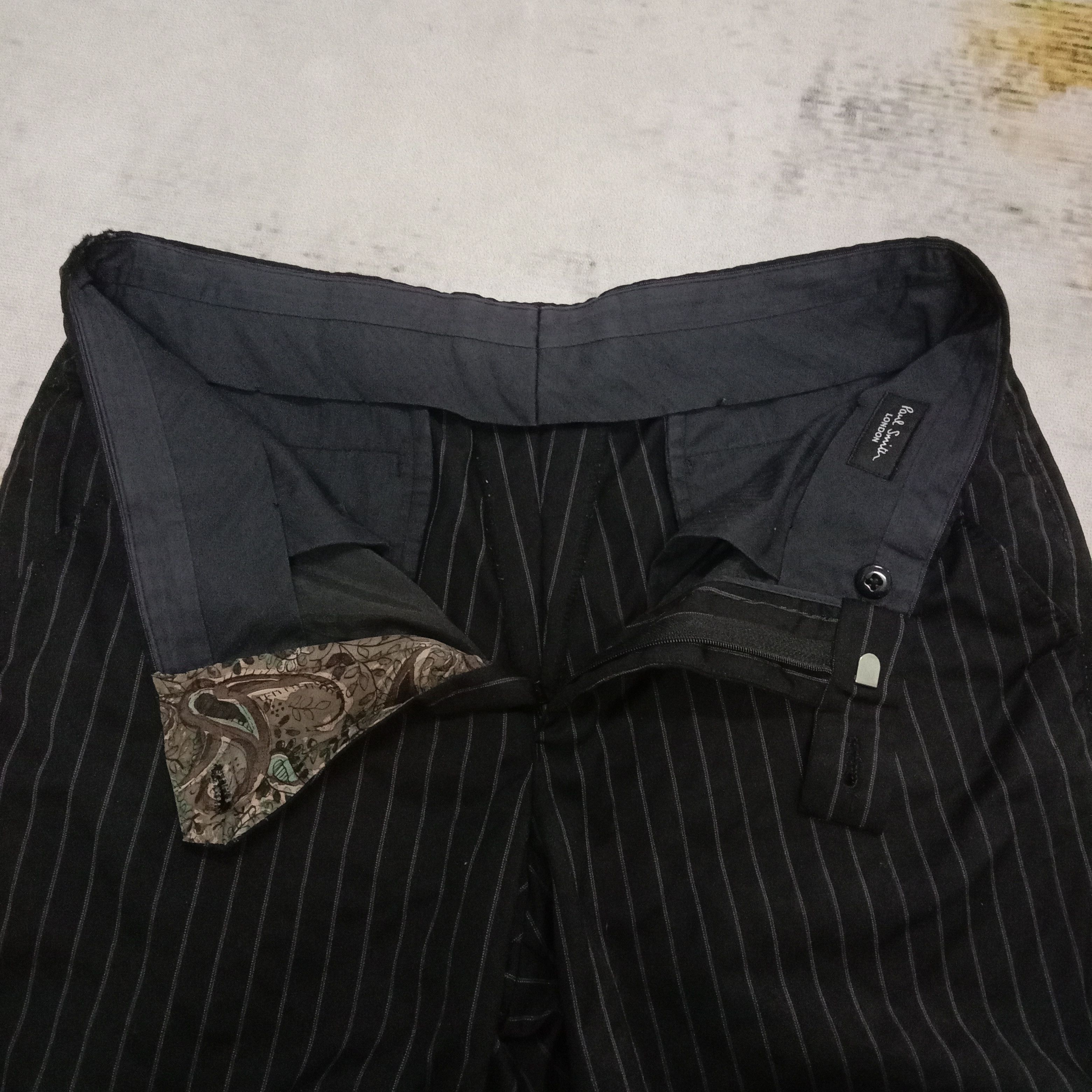 Paul Smith London Striped Hair Fabric Pants