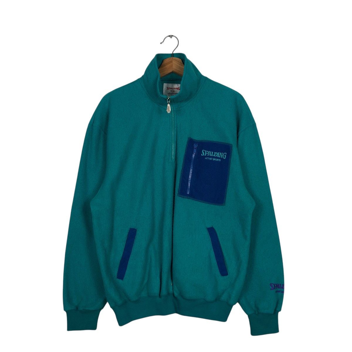 Japanese Brand × Vintage Vintage Half Zipper Sweatshirt Collar Spalding Issey Miyake Size US M / EU 48-50 / 2 - 2 Thumbnail