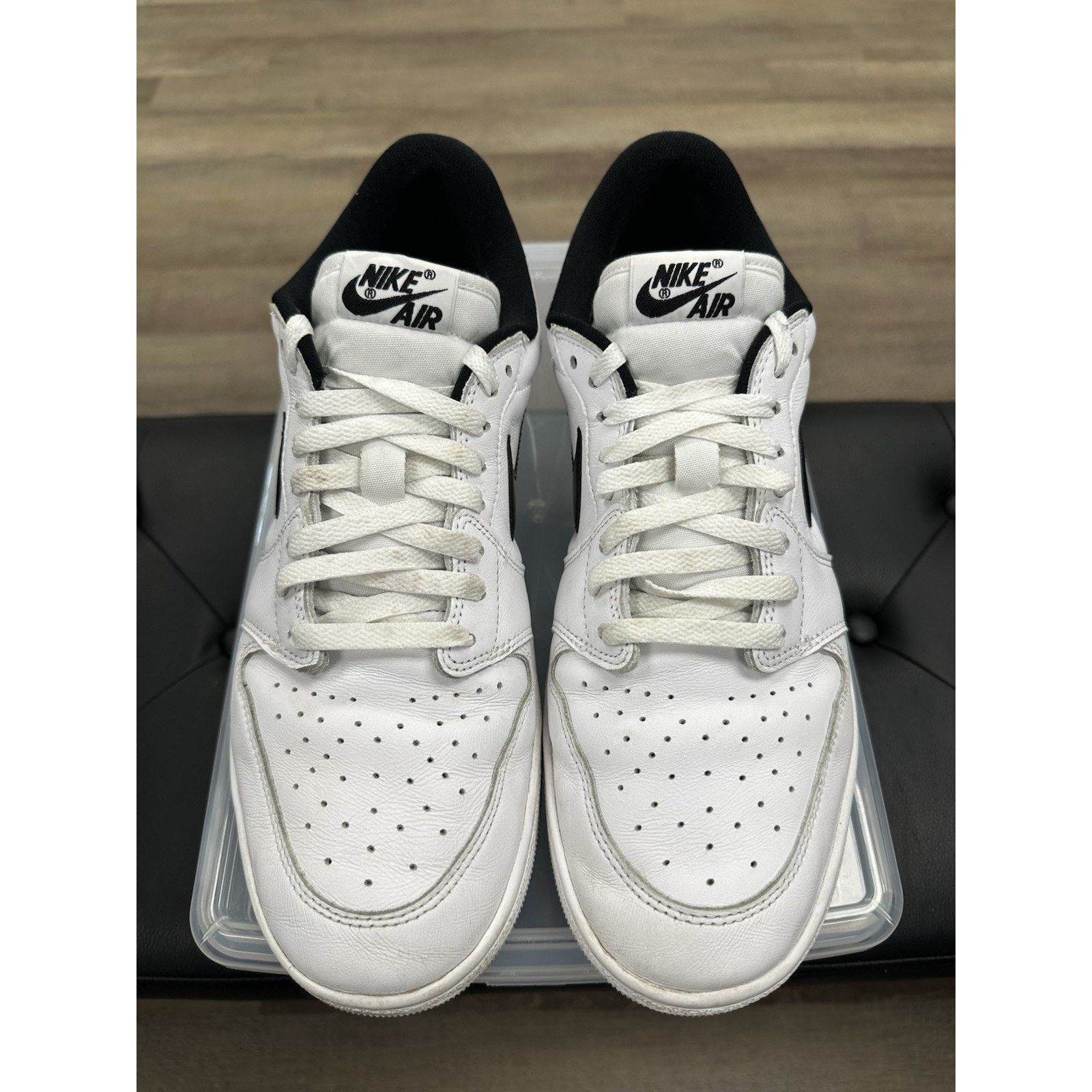 Nike Size 13 - Air Jordan 1 Retro '85 OG Low Metallic Black Size US 13 / EU 46 - 4 Thumbnail