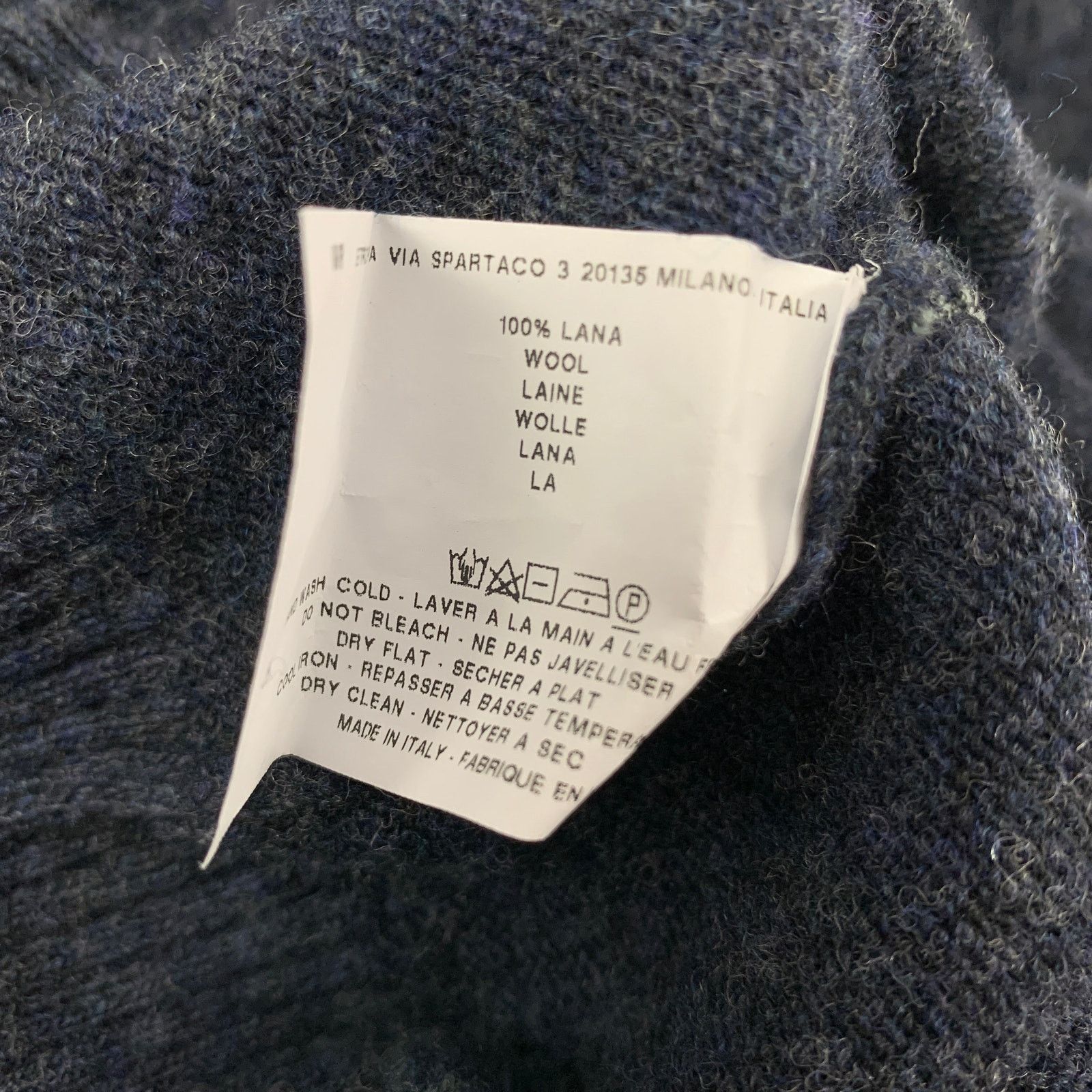 Etro ETRO Size M Blue Gray Heather Wool V-Neck Pullover Size US M / EU 48-50 / 2 - 4 Thumbnail