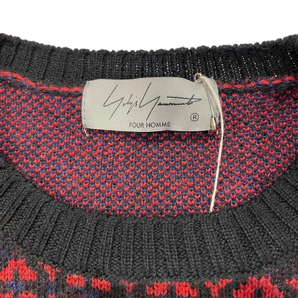 Yohji Yamamoto Yohji Yamamoto pour homme/ WORMHOLE ROUNDNECK KNIT Size US L / EU 52-54 / 3 - 6 Thumbnail