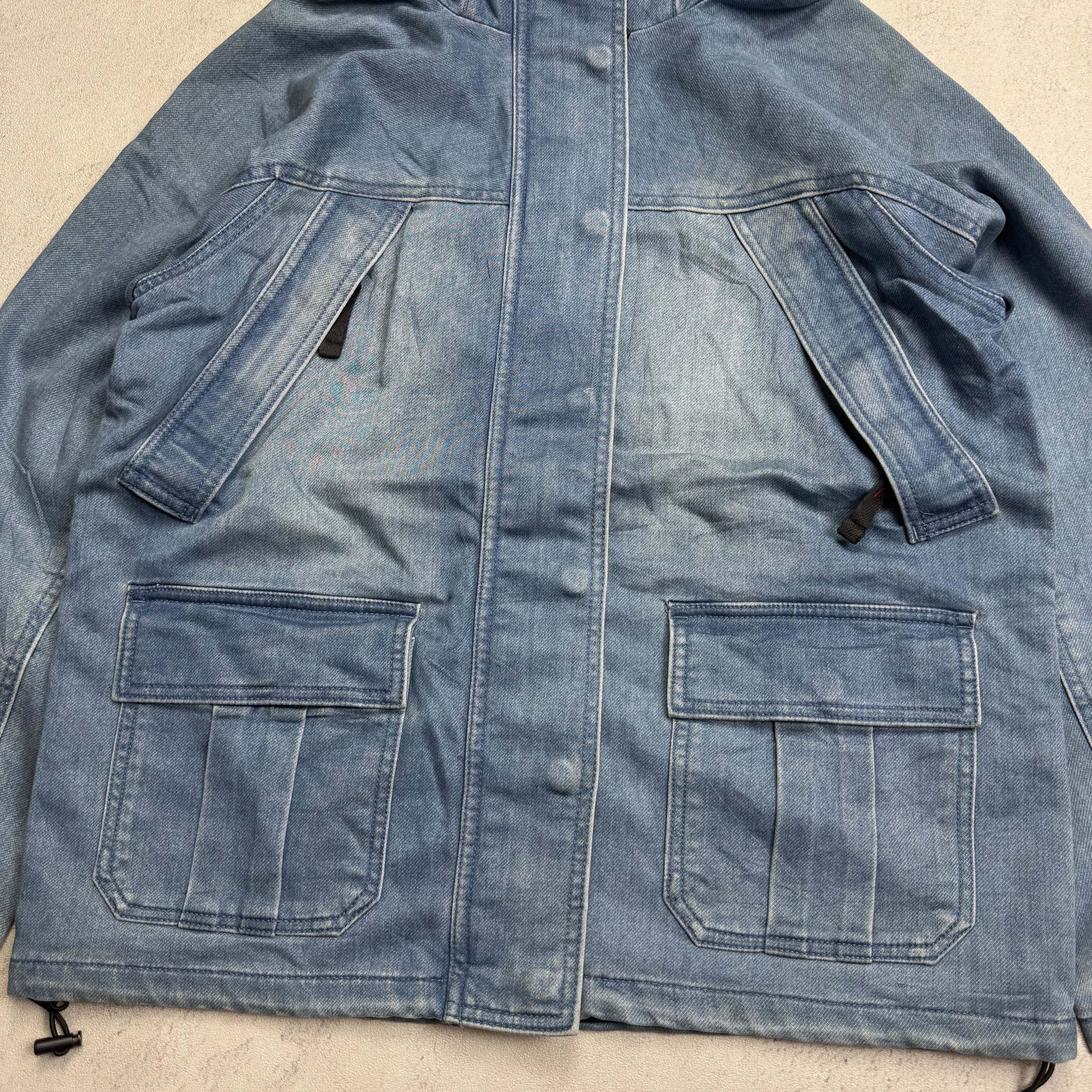 Japanese Brand Sorridere Multi Pocket Utility Jacket Hooded Size US S / EU 44-46 / 1 - 2 Thumbnail