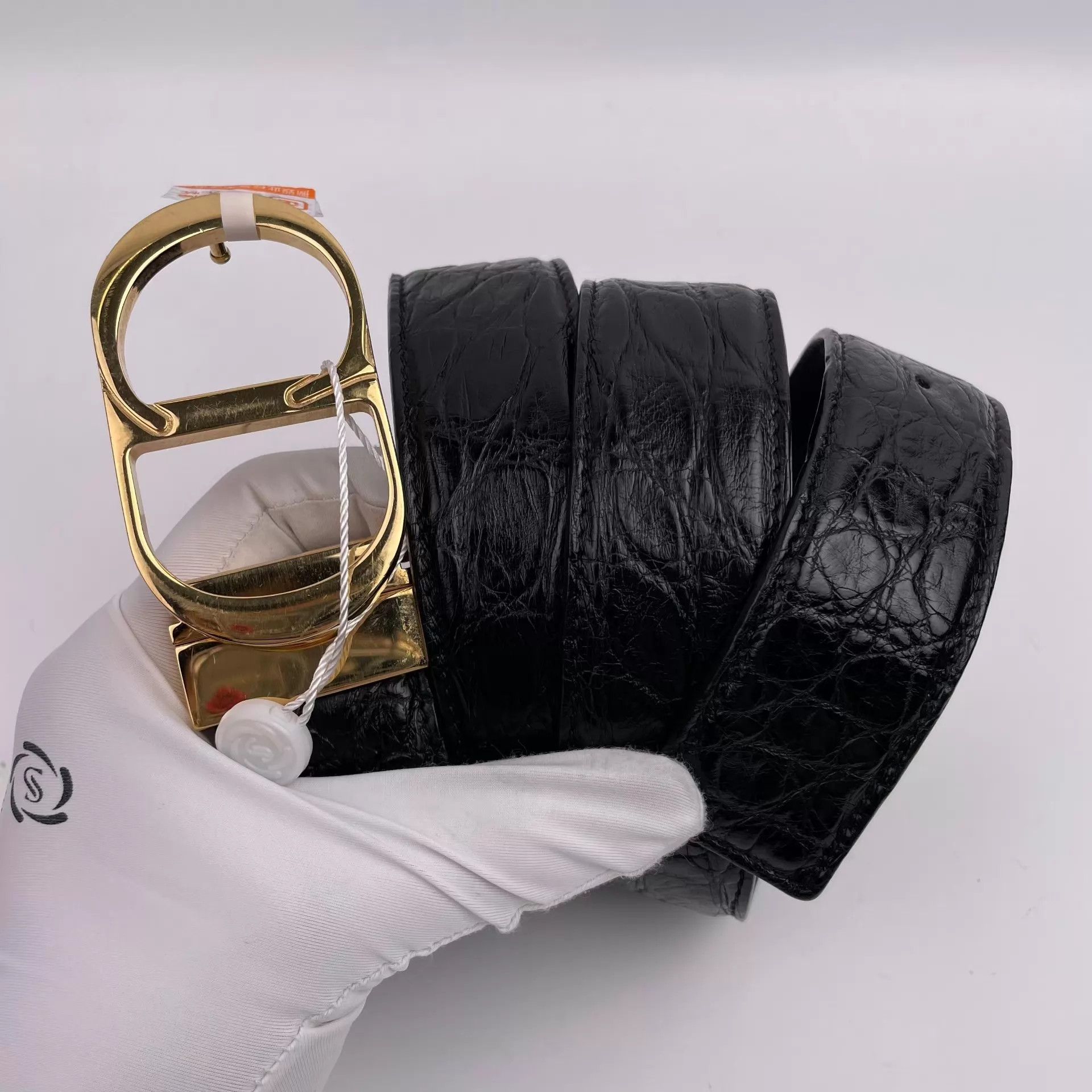 Dior Dior Black Crocodile Skin Belt Size ONE SIZE - 4 Thumbnail