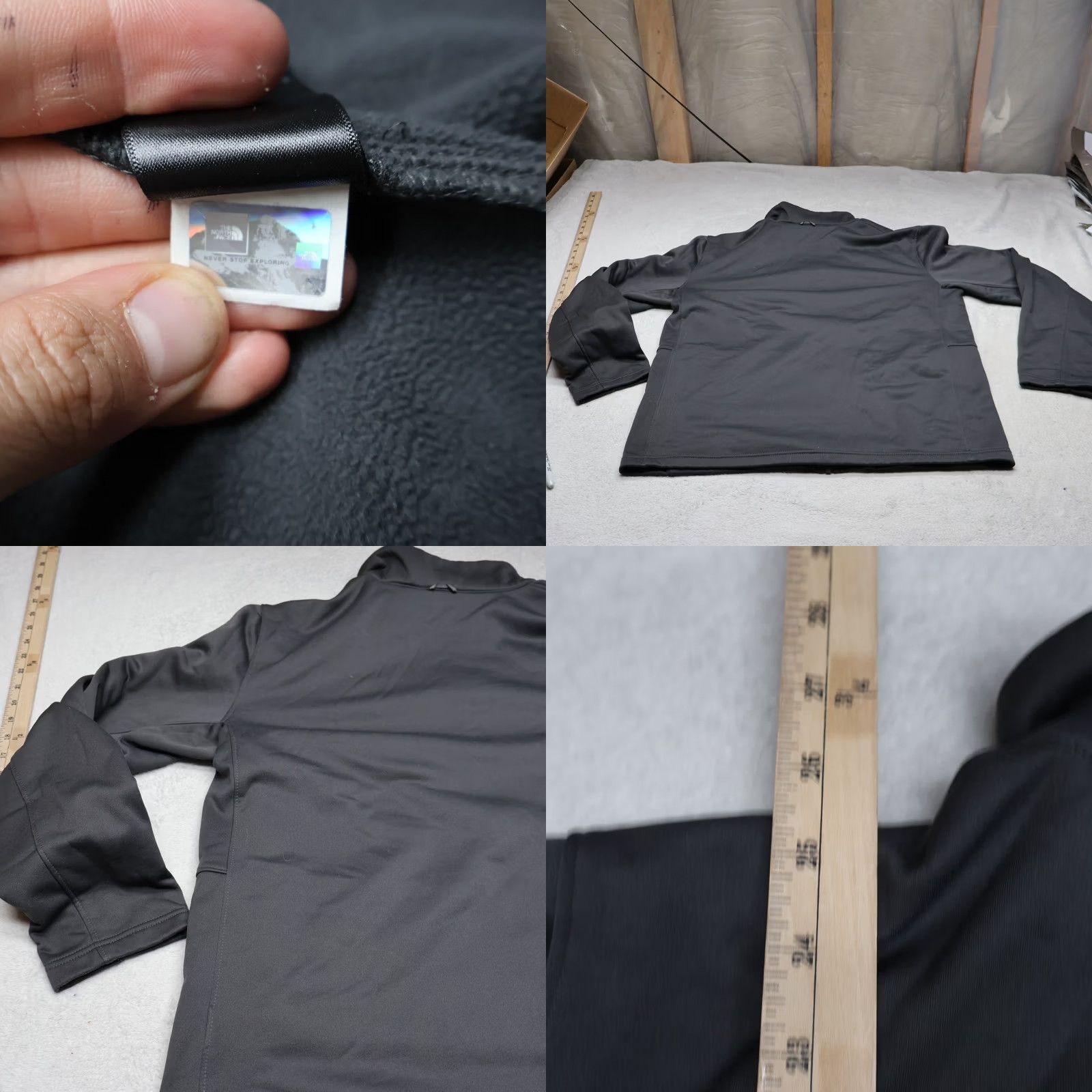 The North Face The North Face Jacket Mens Large Grey Softshell Fleece Lined Wind Rain Full Zip Hike Size US L / EU 52-54 / 3 - 8 Thumbnail