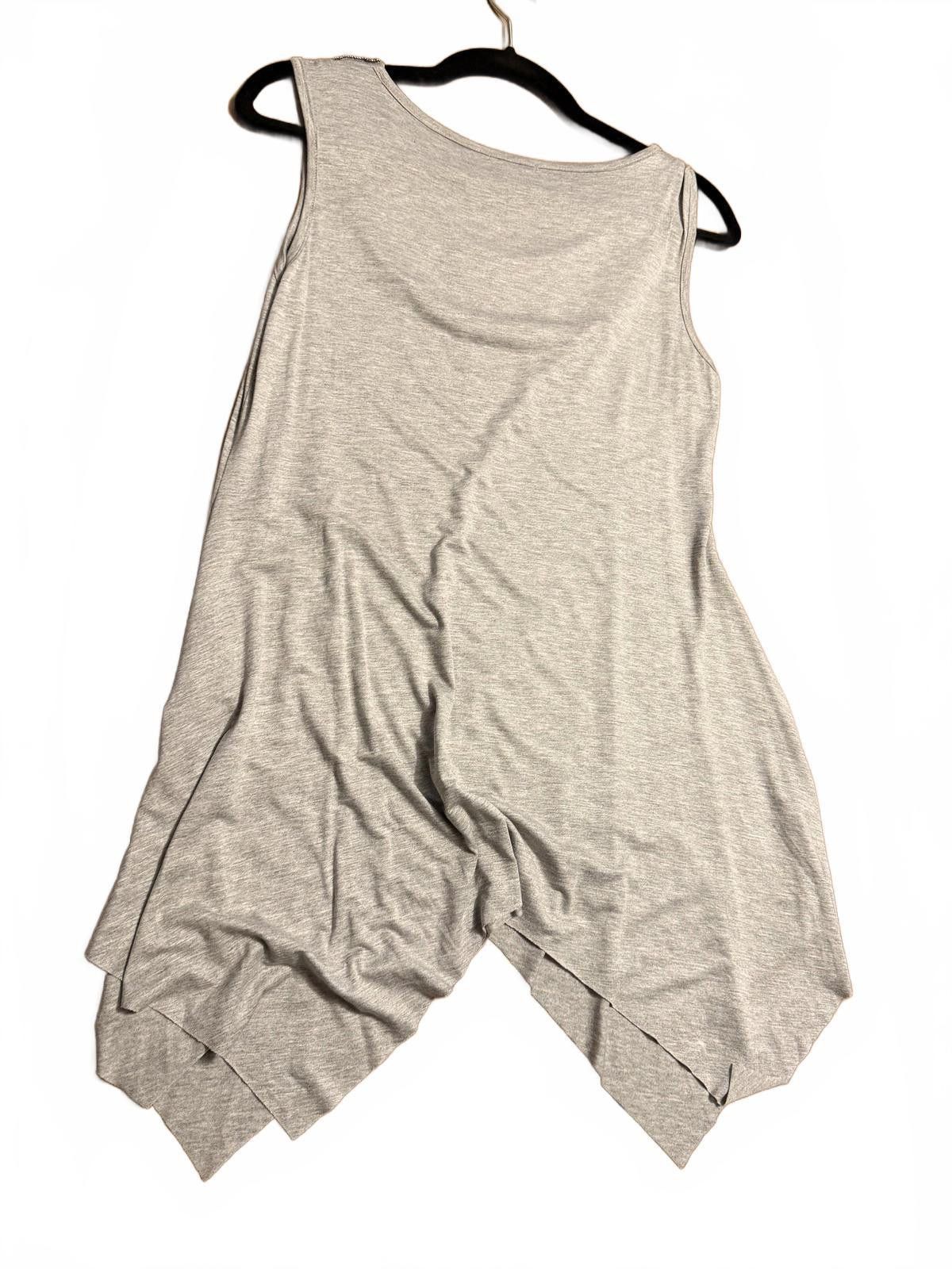 Other Cache Gray Sleeveless Top with Embellished Neckline, Size M Size M / US 6-8 / IT 42-44 - 5 Thumbnail