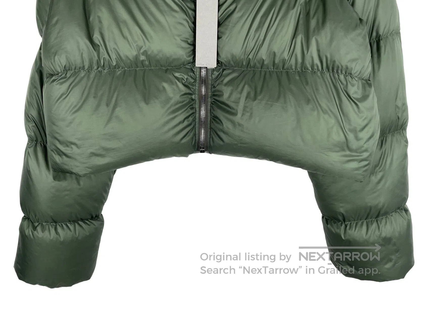 Rick Owens RICK OWENS Green Scarf Silhouette Puffer Jacket Size US XS / EU 42 / 0 - 4 Thumbnail