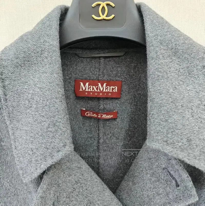 Max Mara MaxMara Elegant Gray Wool Mid-Length Coat . Size XL / US 12-14 / IT 48-50 - 4 Thumbnail