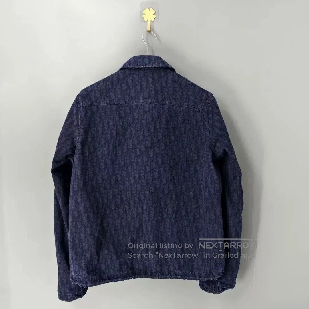 Dior Dior Logo Full Print Collar Long Sleeve Jacket Men's Blue. Size US M / EU 48-50 / 2 - 2 Thumbnail