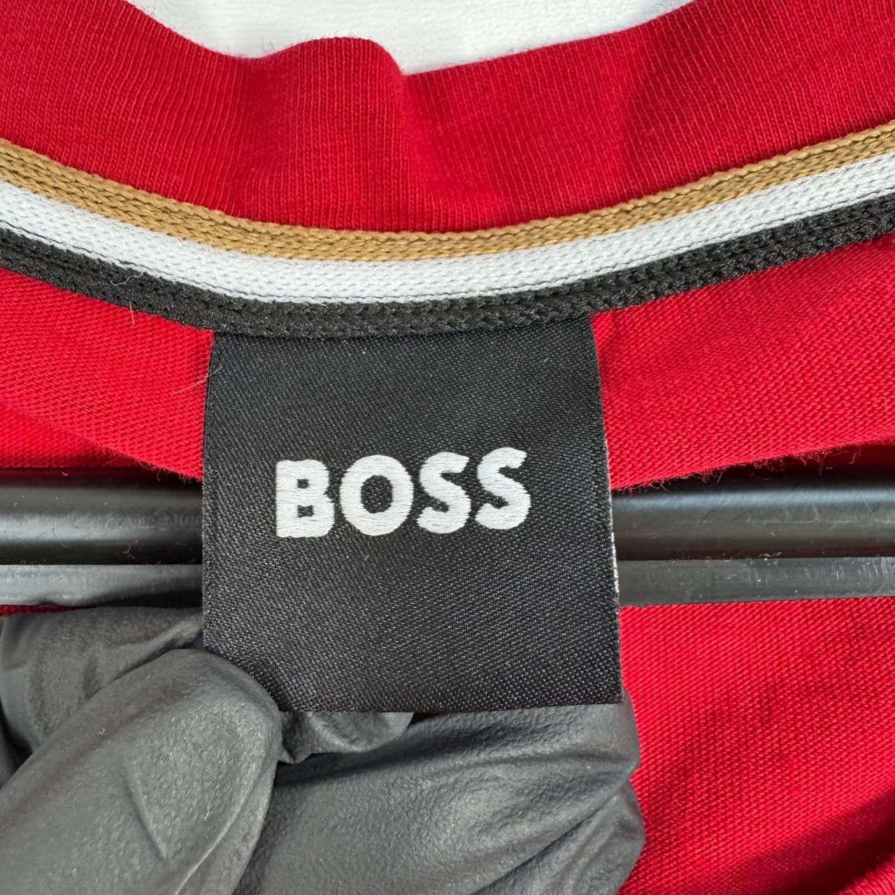 Hugo Boss Hugo Boss Logo T-Shirt Red Mens Size M Size US M / EU 48-50 / 2 - 4 Thumbnail