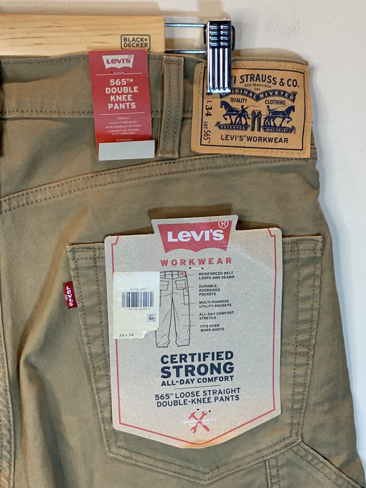Levi's *RARE* New Levi’s Double Knee WorkWear 565 Pants Jeans - 34 Size US 34 / EU 50 - 7 Thumbnail