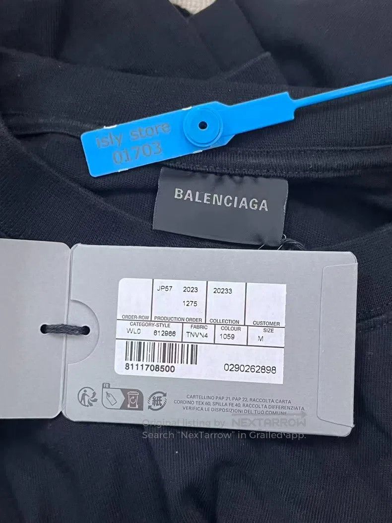 Balenciaga Balenciaga Letter print round-neck short-sleeve T-shirt re Size US M / EU 48-50 / 2 - 4 Thumbnail