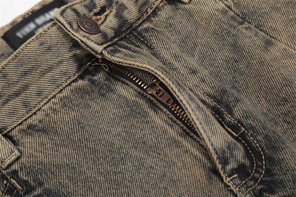 Japanese Brand × Jean Punk loose distressed washed patchwork cargo jeans Size US 32 / EU 48 - 6 Thumbnail