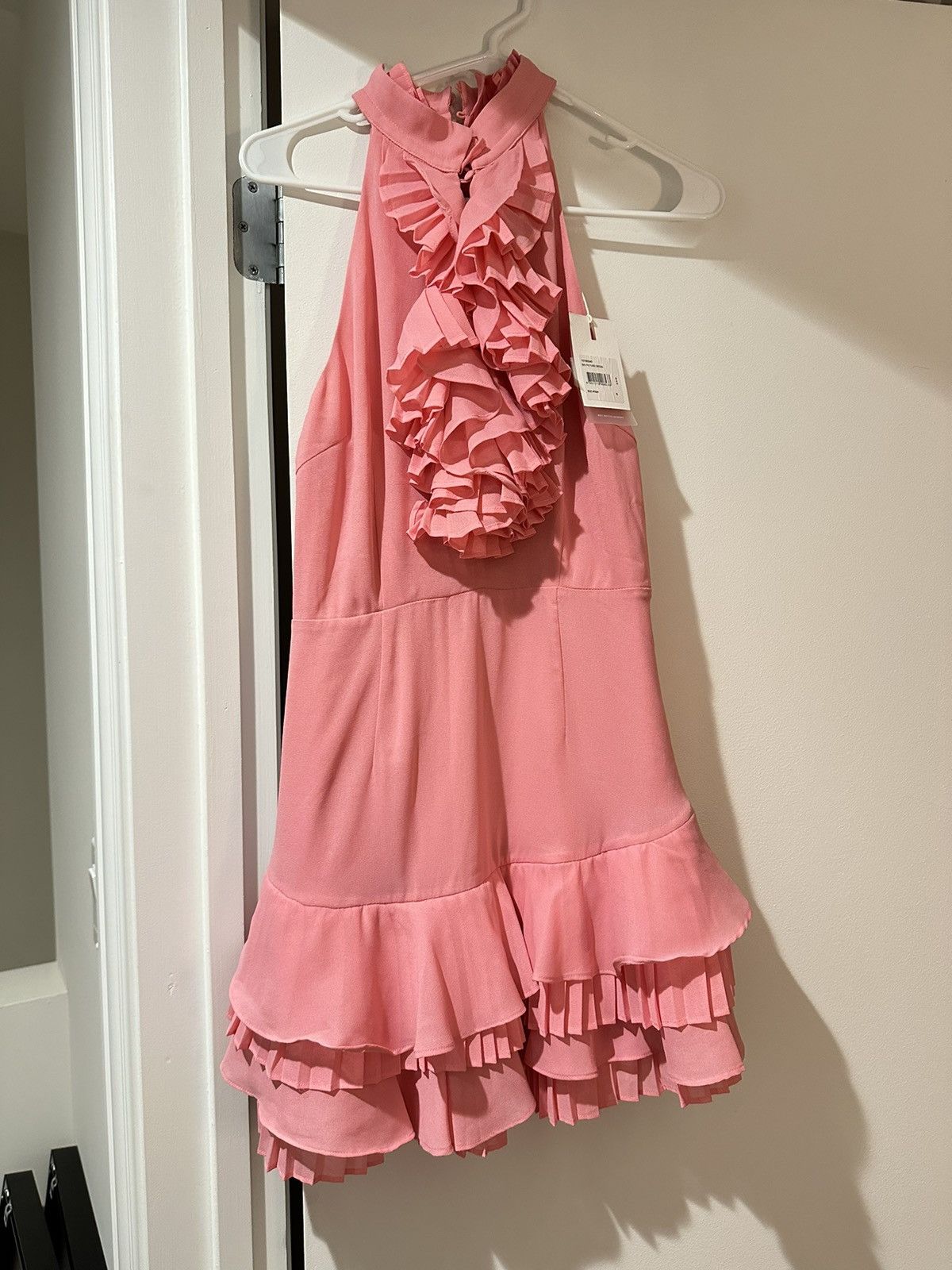 Other CMEO Pink ruffle halter neck mini dress size S Size S / US 4 / IT 40 - 6 Thumbnail