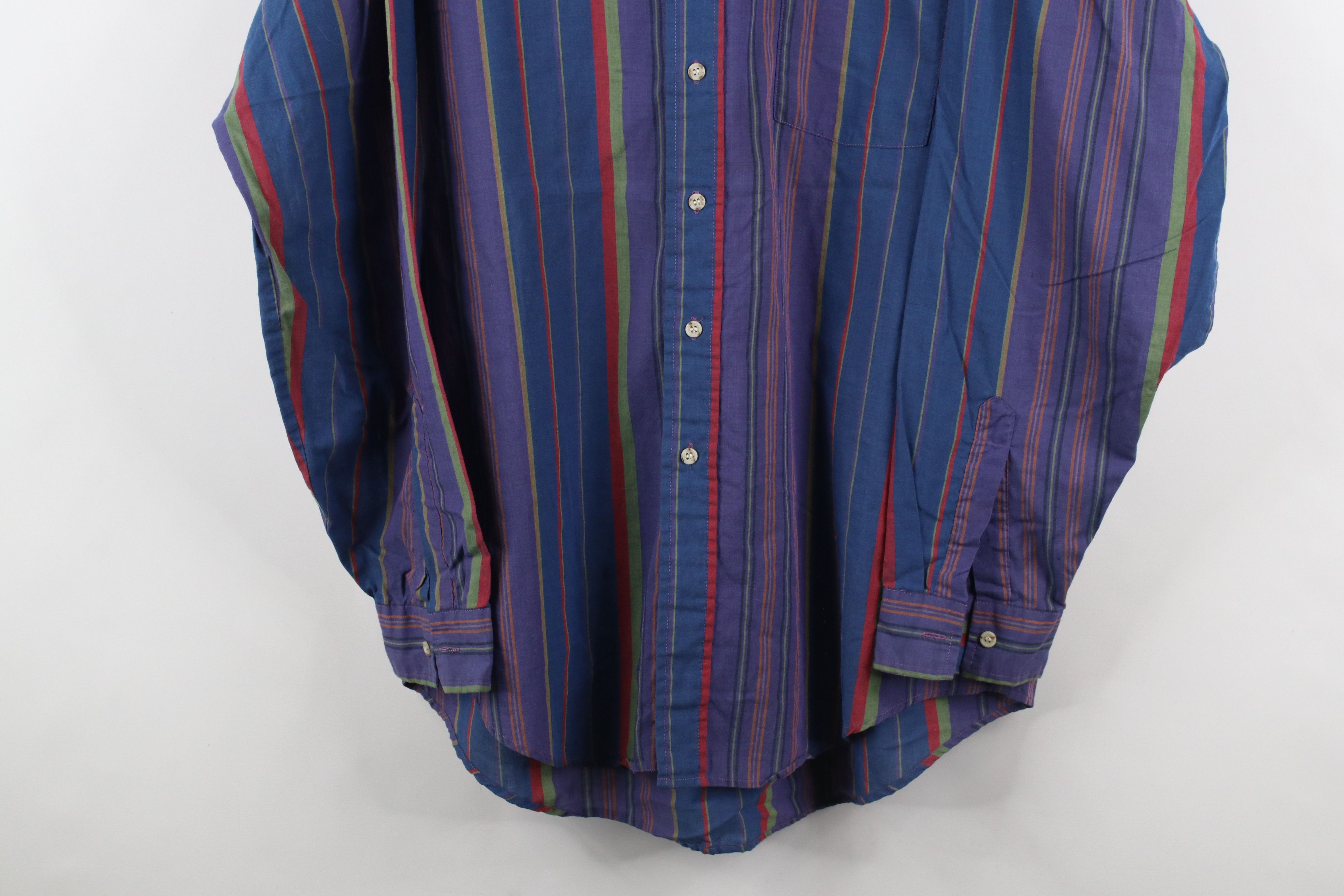 Vintage Vintage 90s Streetwear Block Collared Button Down Shirt Size US L / EU 52-54 / 3 - 3 Thumbnail