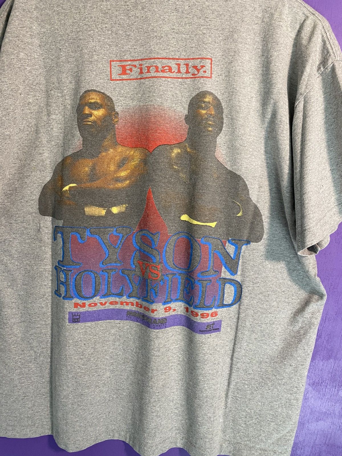 Other Vintage 1996 MGM Tyson vs Holyfield finally boxing tee Size US XL / EU 56 / 4 - 3 Thumbnail