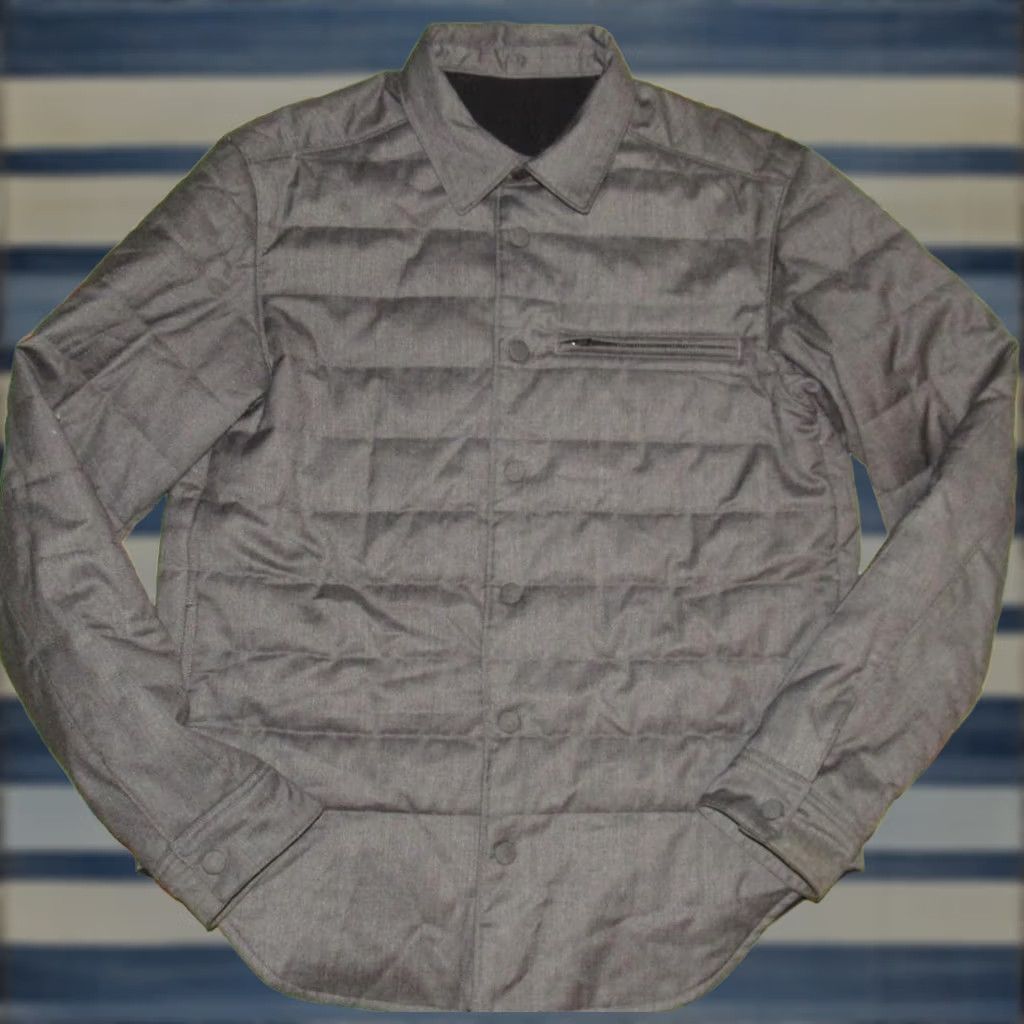 Lululemon LULULEMON Grey Bomber Snap Puffer Bomber Jacket Medium Mens Jacket Grey Size US M / EU 48-50 / 2 - 1 Thumbnail