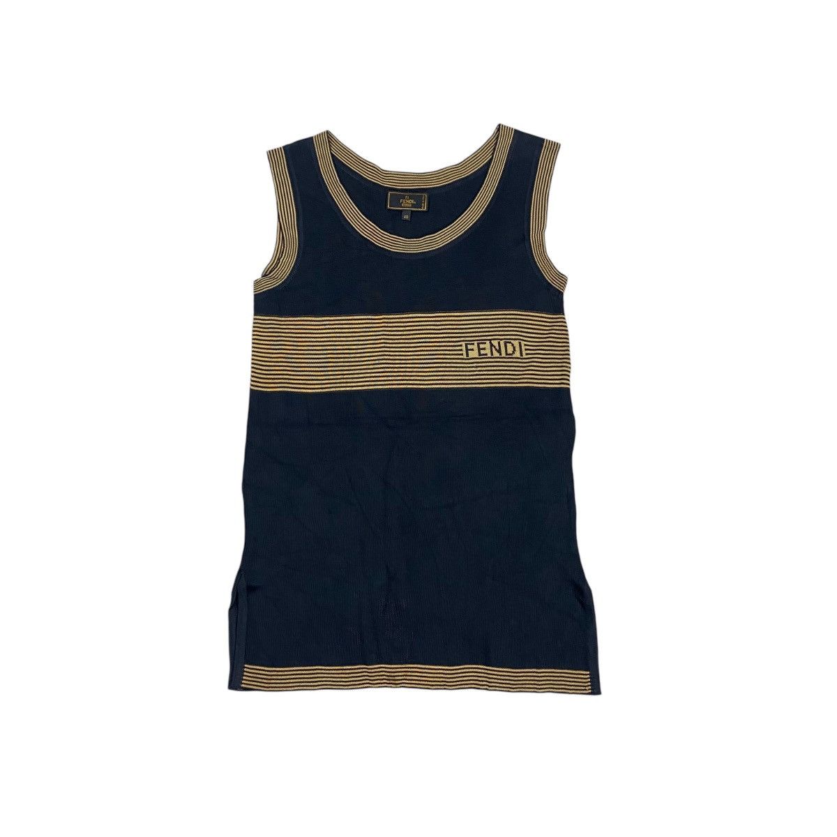 Fendi Fendi Logo Knitwear Vests Size US S / EU 44-46 / 1 - 1 Thumbnail