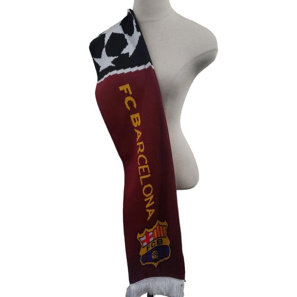 Designer CT1768 Barcelona Winter Scarf Burgundy and Yellow Size ONE SIZE - 1 Thumbnail