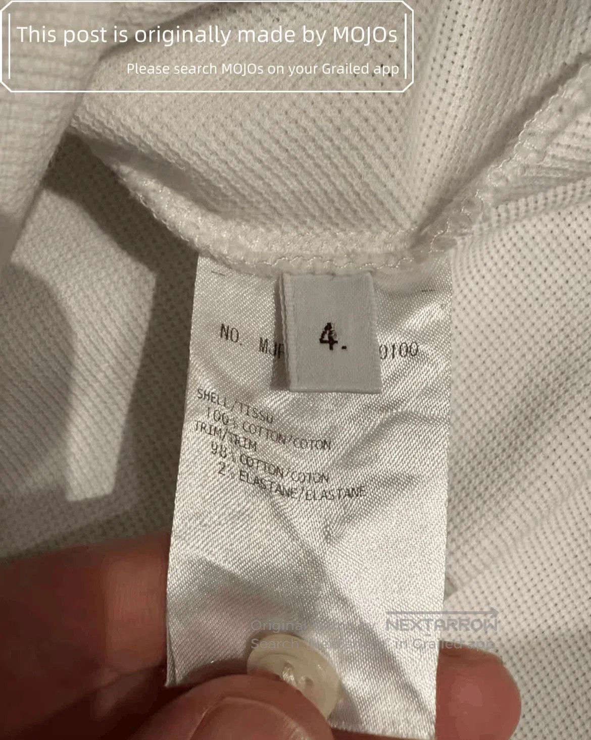 Thom Browne Sz 4 Thom Browne Back Triple Stripe White Polo. Size US XL / EU 56 / 4 - 4 Thumbnail