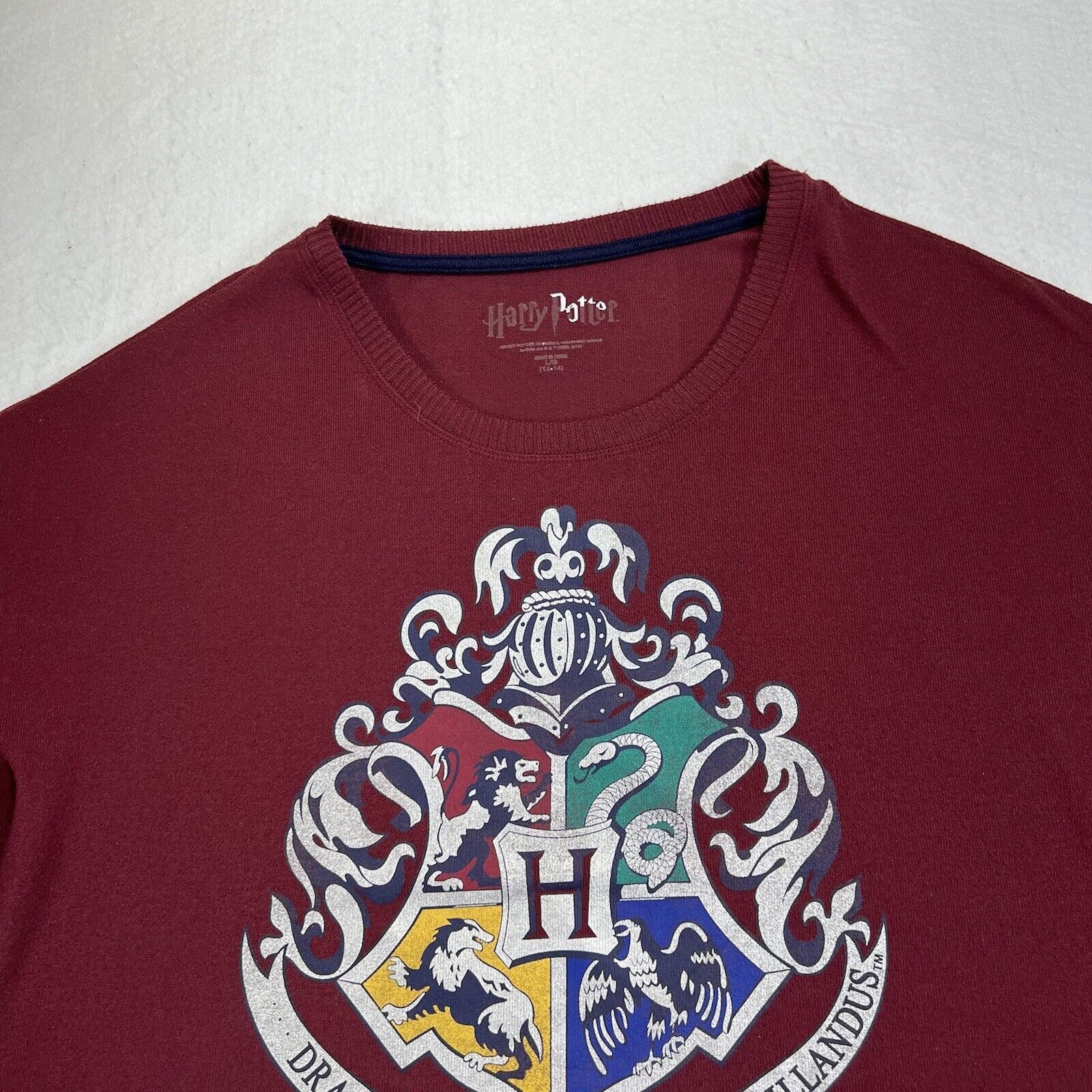 Universal Studios Harry Potter Large Maroon Sweater Hogwarts Houses Design Size L / US 10 / IT 46 - 2 Thumbnail