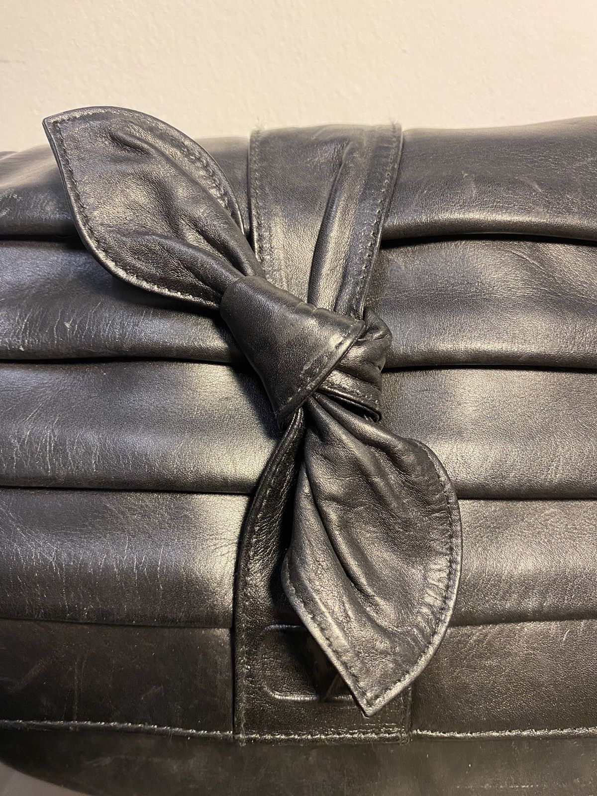 Valentino Valentino black bow bag leather Size ONE SIZE - 8 Thumbnail