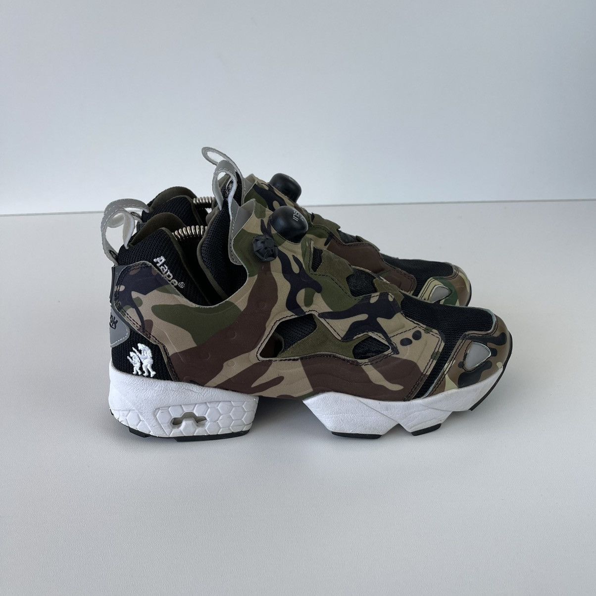 Bape × Reebok Reebok AAPE X Pump Fury Instapump Shoes Camo Bape V53879 Size US 7.5 / EU 40-41 - 4 Thumbnail