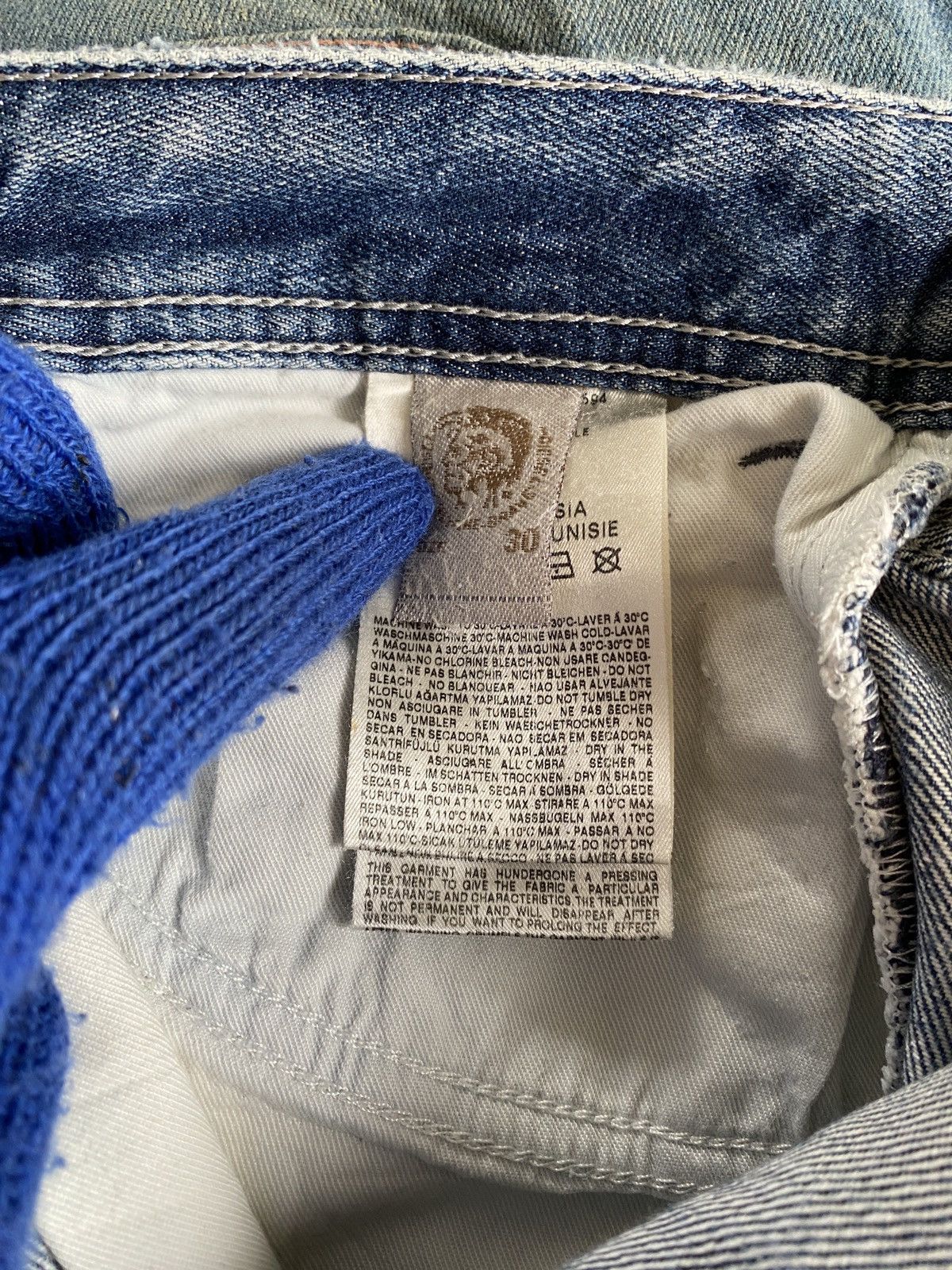 Diesel × Diesel Black Gold Diesel Mennit Distressed Denim Size US 32 / EU 48 - 19 Thumbnail