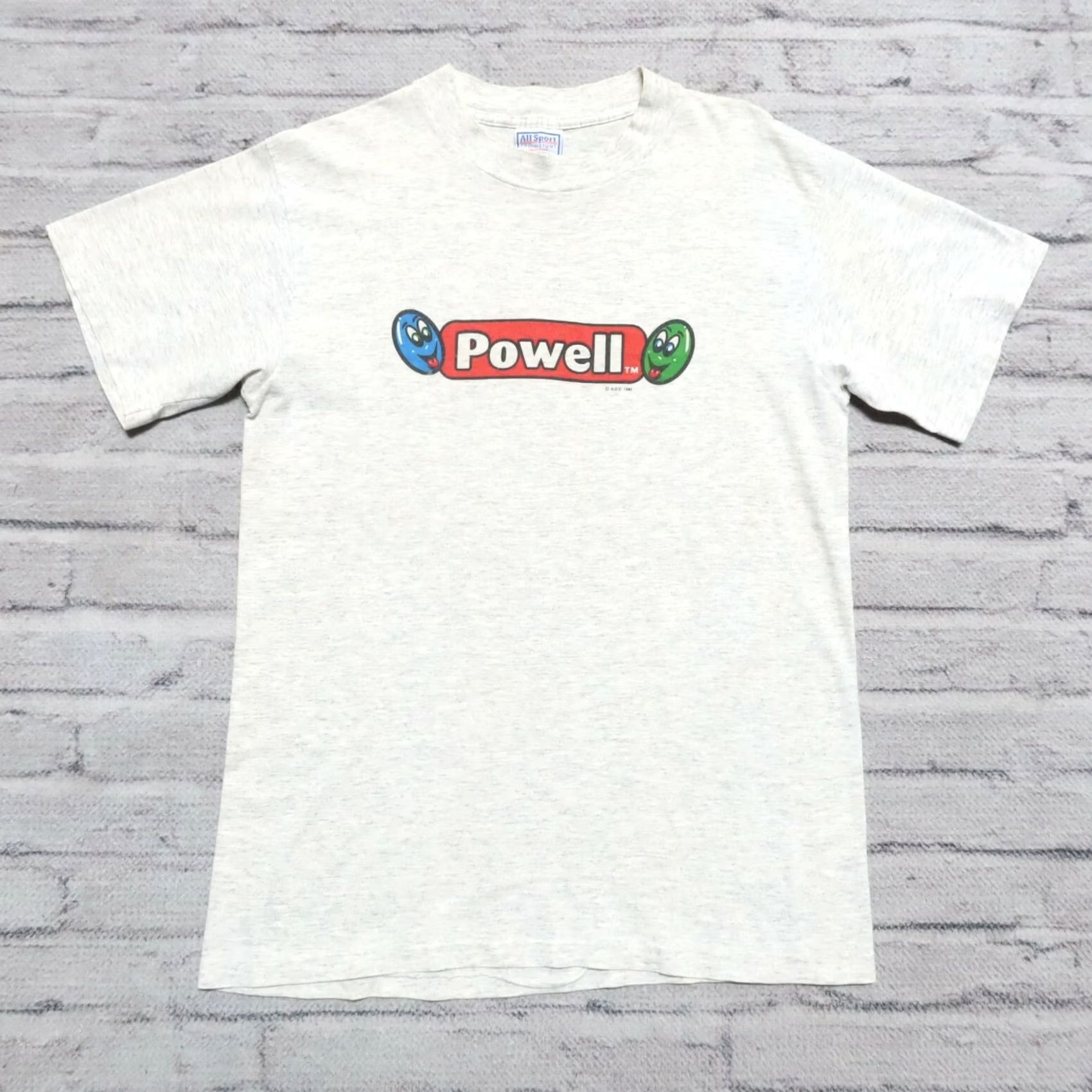 Powell Peralta VINTAGE Powell Peralta Skateboards Shirt Mens Adult Medium Heather Grey 1995 90s Tshirt Size US M / EU 48-50 / 2 - 2 Thumbnail