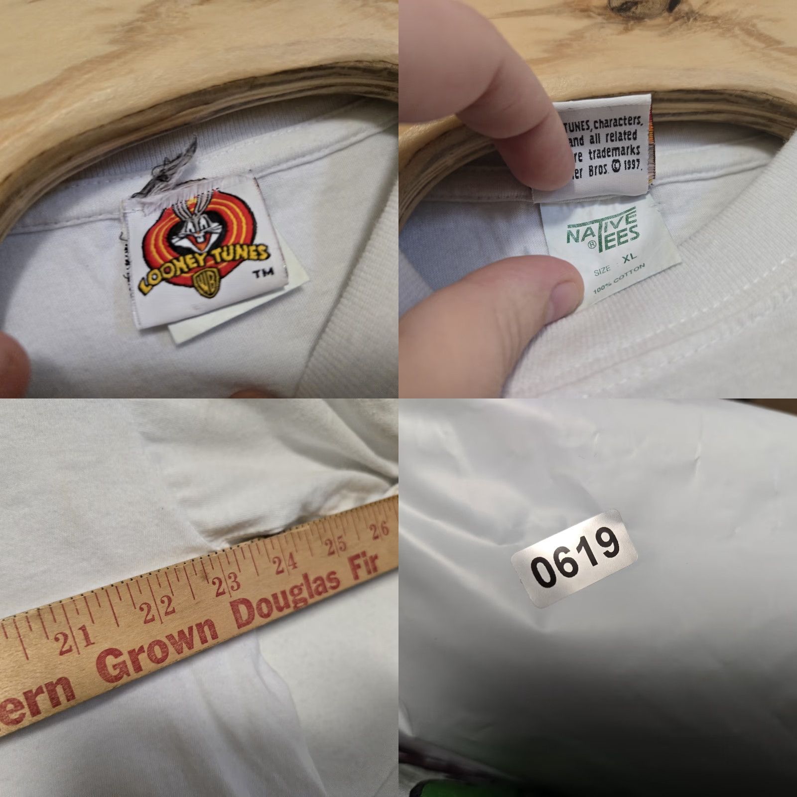 Vintage VINTAGE 1996 Tweety Bird & Sylvester Looney Tunes Cartoon T-Shirt XL Men Short Sleeve White Regular Size Size US XL / EU 56 / 4 - 8 Thumbnail