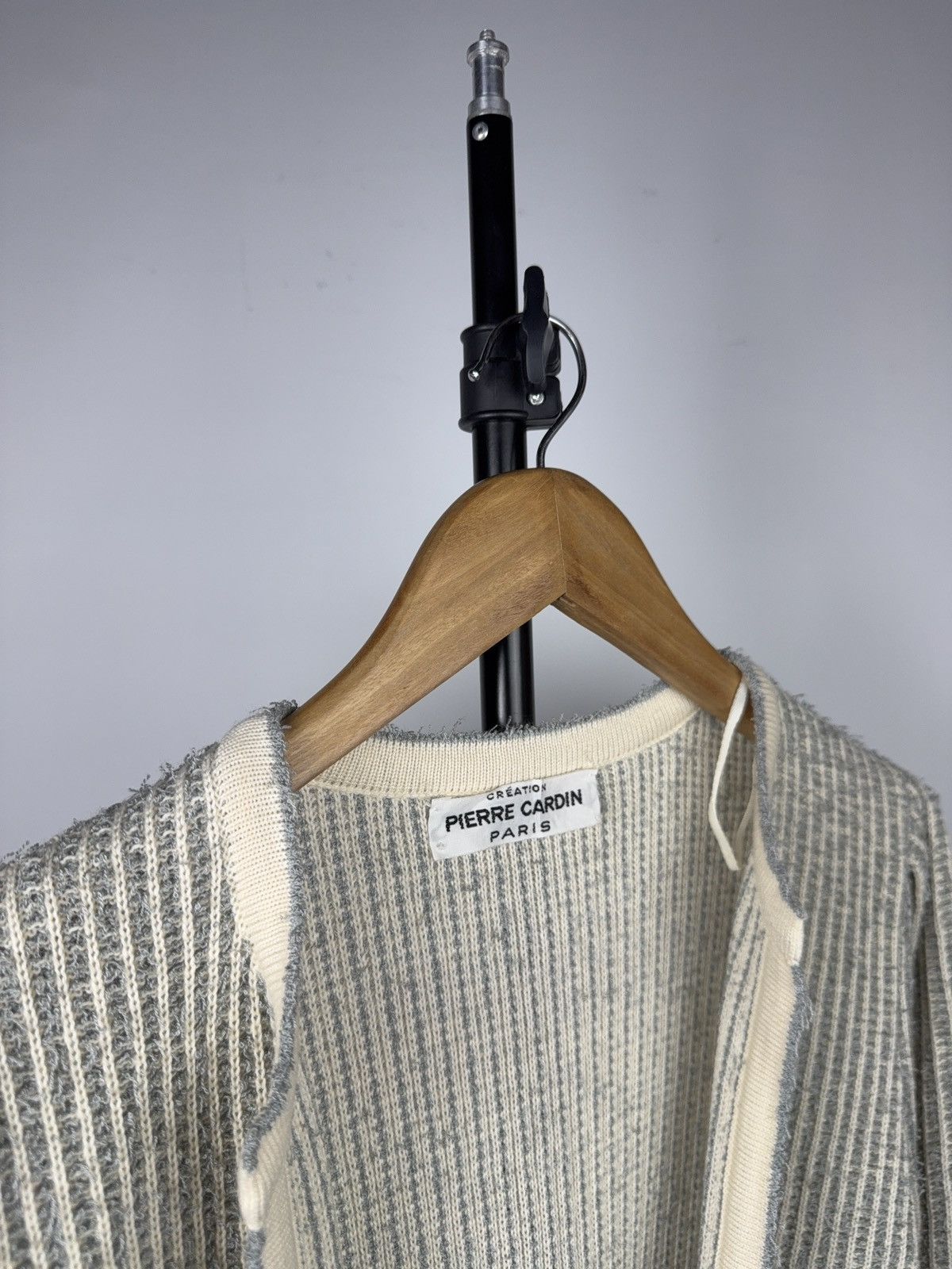 Pierre Cardin Retro 80s Pierre Cardin Paris West Germany Ribbed Cardigan Size S / US 4 / IT 40 - 4 Thumbnail