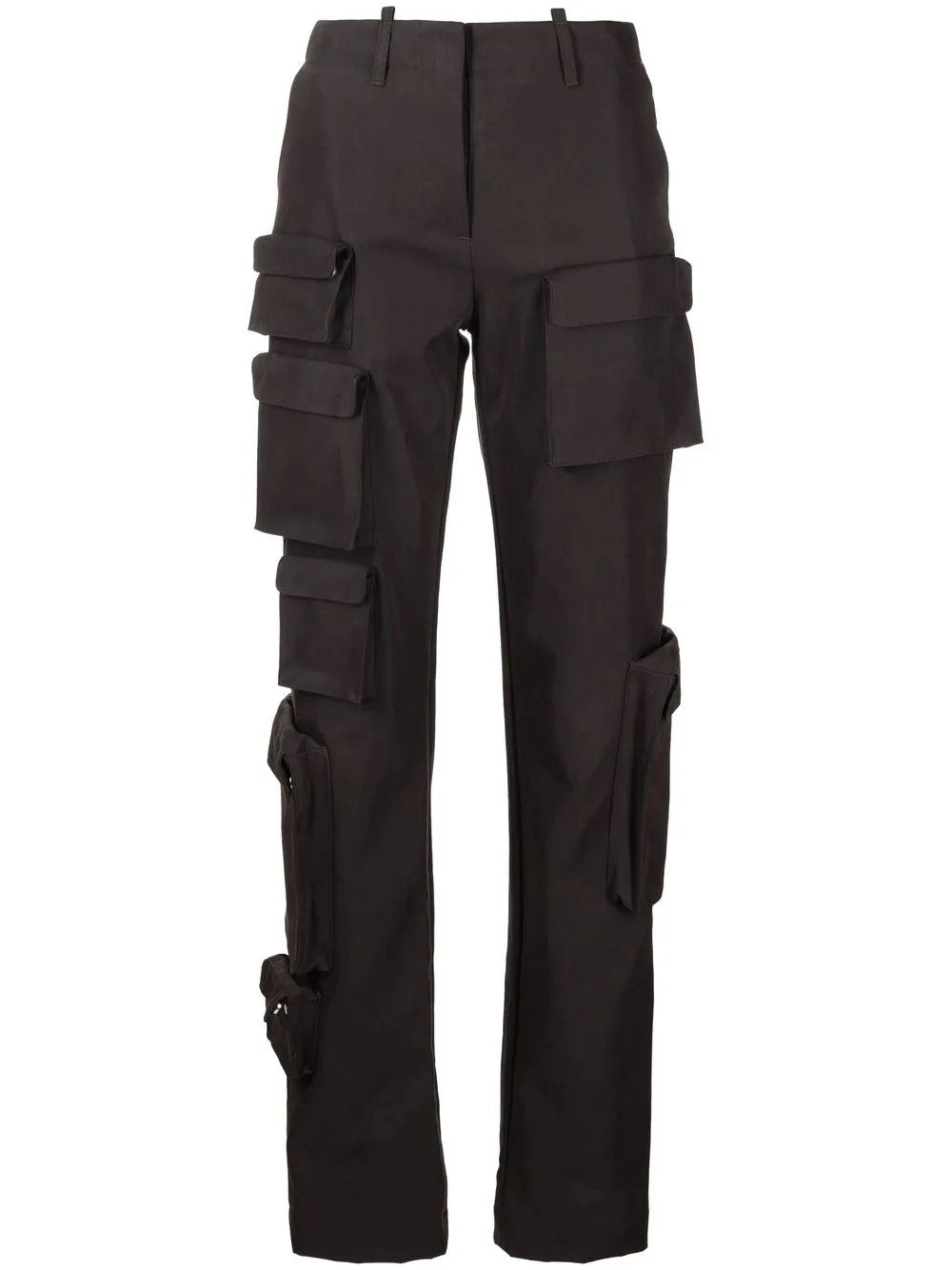 Off-White o1y1225 Cargo Pant in Dark Gray Size 27" / US 4 / IT 40 - 1 Thumbnail