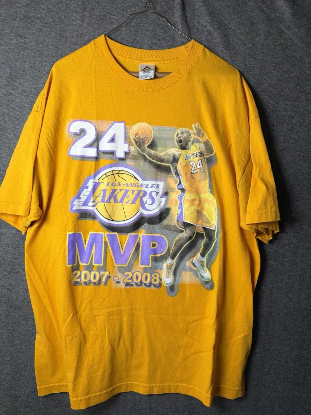 Alstyle Rare Vintage 2007 Original Kobe Bryant XL Lakers MVP Rap Tee Size ONE SIZE - 3 Thumbnail