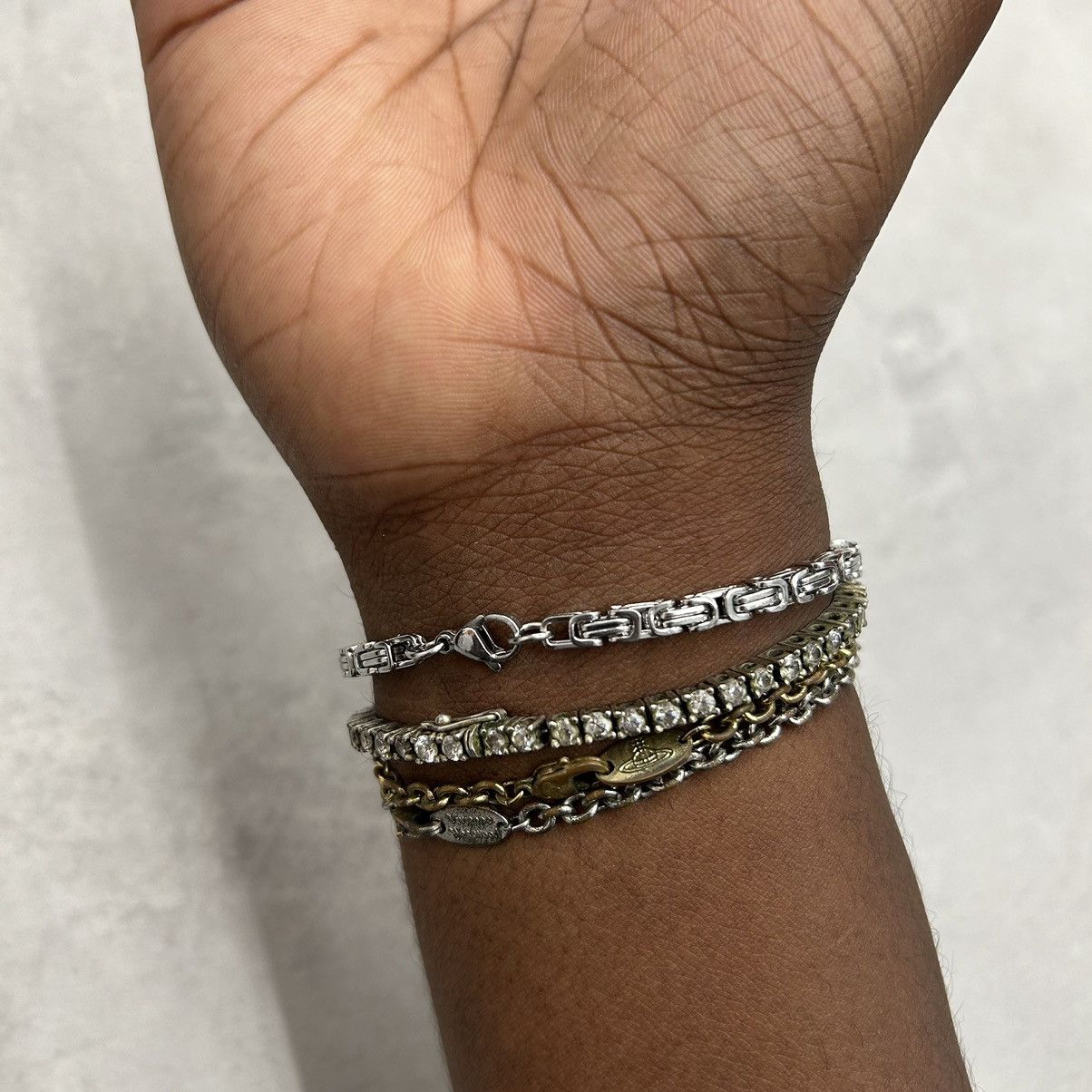 Vintage Y2K 2000s bike chain style link silver heavyweight bracelet Size ONE SIZE - 6 Thumbnail