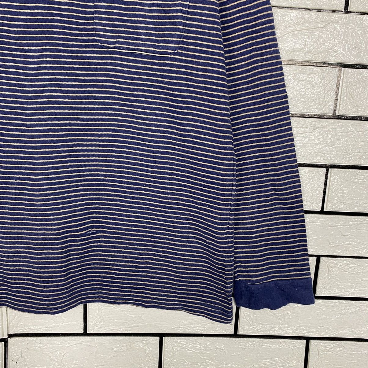 Lanvin 📌Vintage Hickory Chore Sweatshirt Striped Lanvin Size US M / EU 48-50 / 2 - 6 Thumbnail