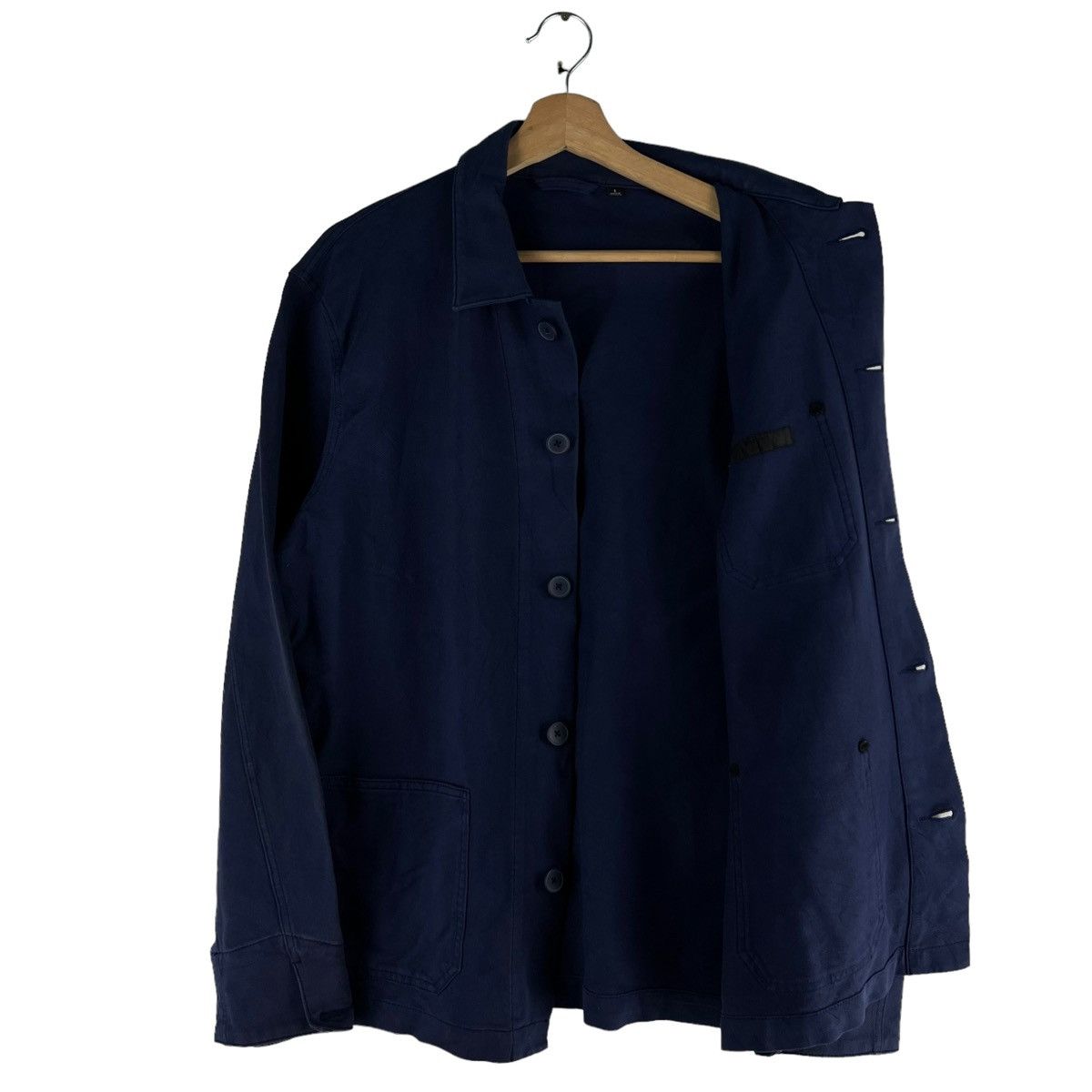 Indigo 🔥VTG WORKER CHORE BLUE BLUE JACKET UNIQLO ISSEY MIYAKE Size US L / EU 52-54 / 3 - 9 Thumbnail