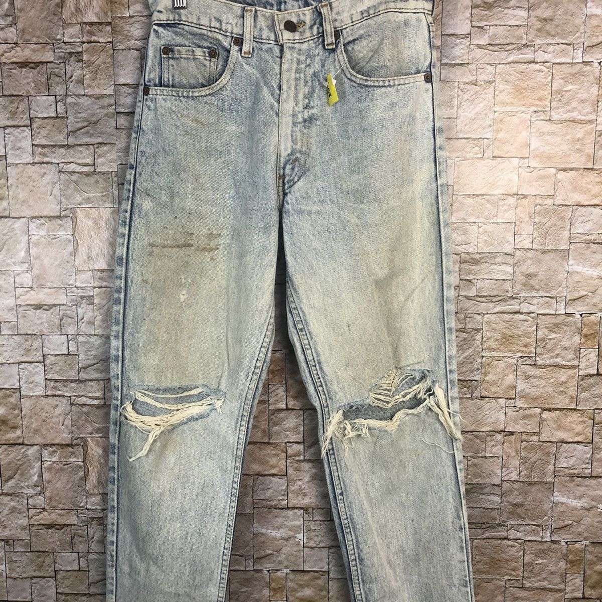 Japanese Brand Japan vintage faded Blue Distressed Denim Pants #A58 Size US 29 - 3 Thumbnail