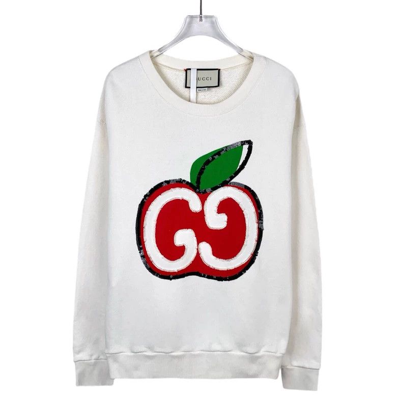 Gucci Gucci Sequin double G apple white round-neck cotton long-sl Size US S / EU 44-46 / 1 - 1 Thumbnail