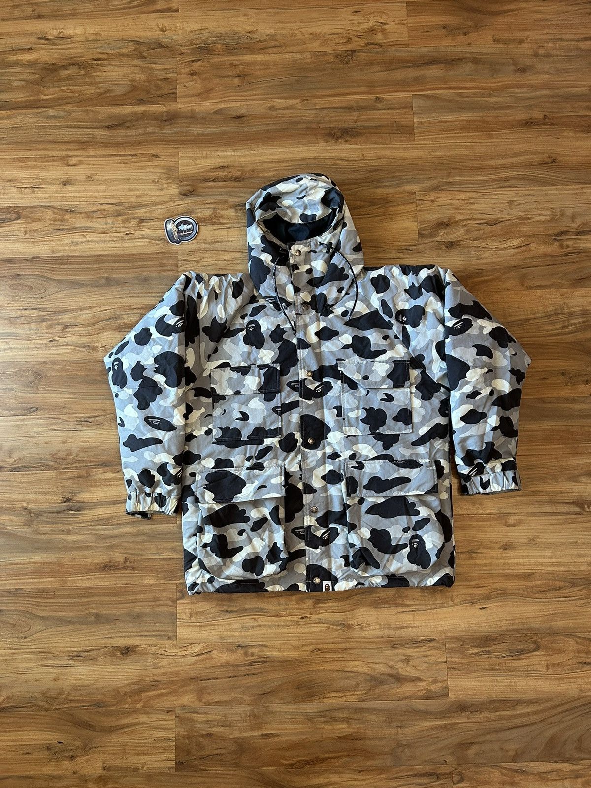 Bape OG Bape Snow Camo Snowboard Jacket Size US L / EU 52-54 / 3 - 2 Thumbnail