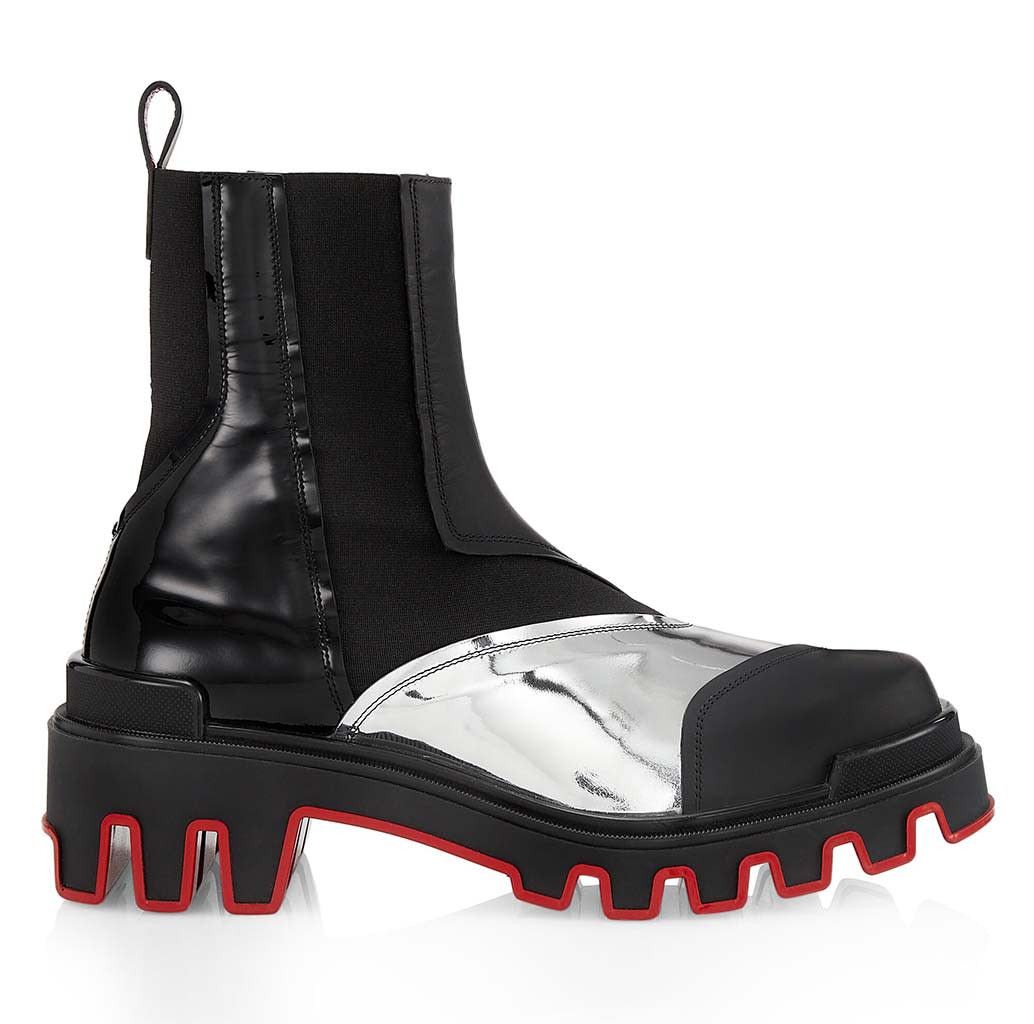 Christian Louboutin oc11z0325 Vibrano Flat Clf Gommato in Black Size US 8 / EU 41 - 2 Thumbnail