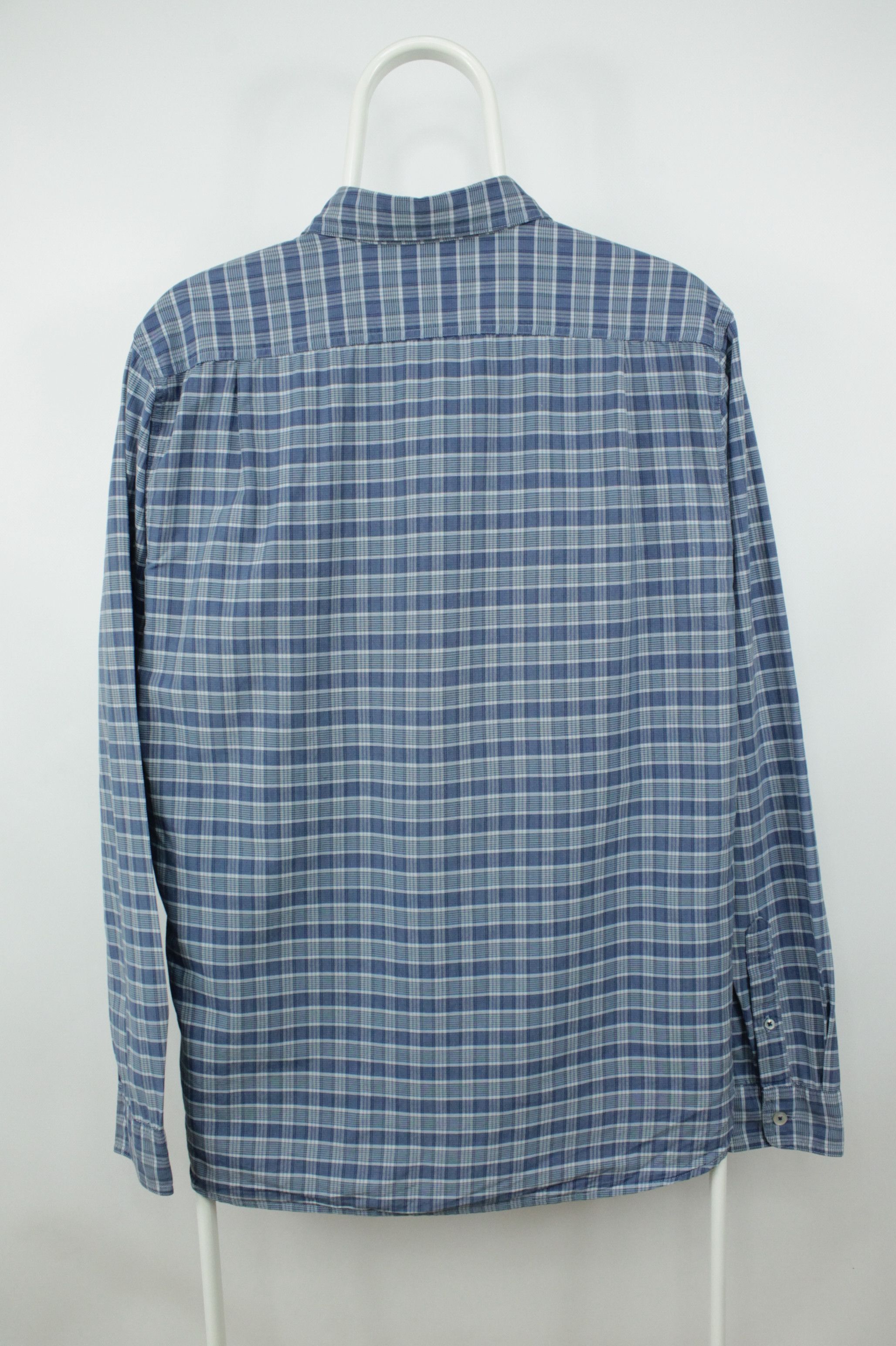 Lacoste Lacoste Regular Fit Checkered Blue Casual Shirt Mens Size US M / EU 48-50 / 2 - 7 Thumbnail