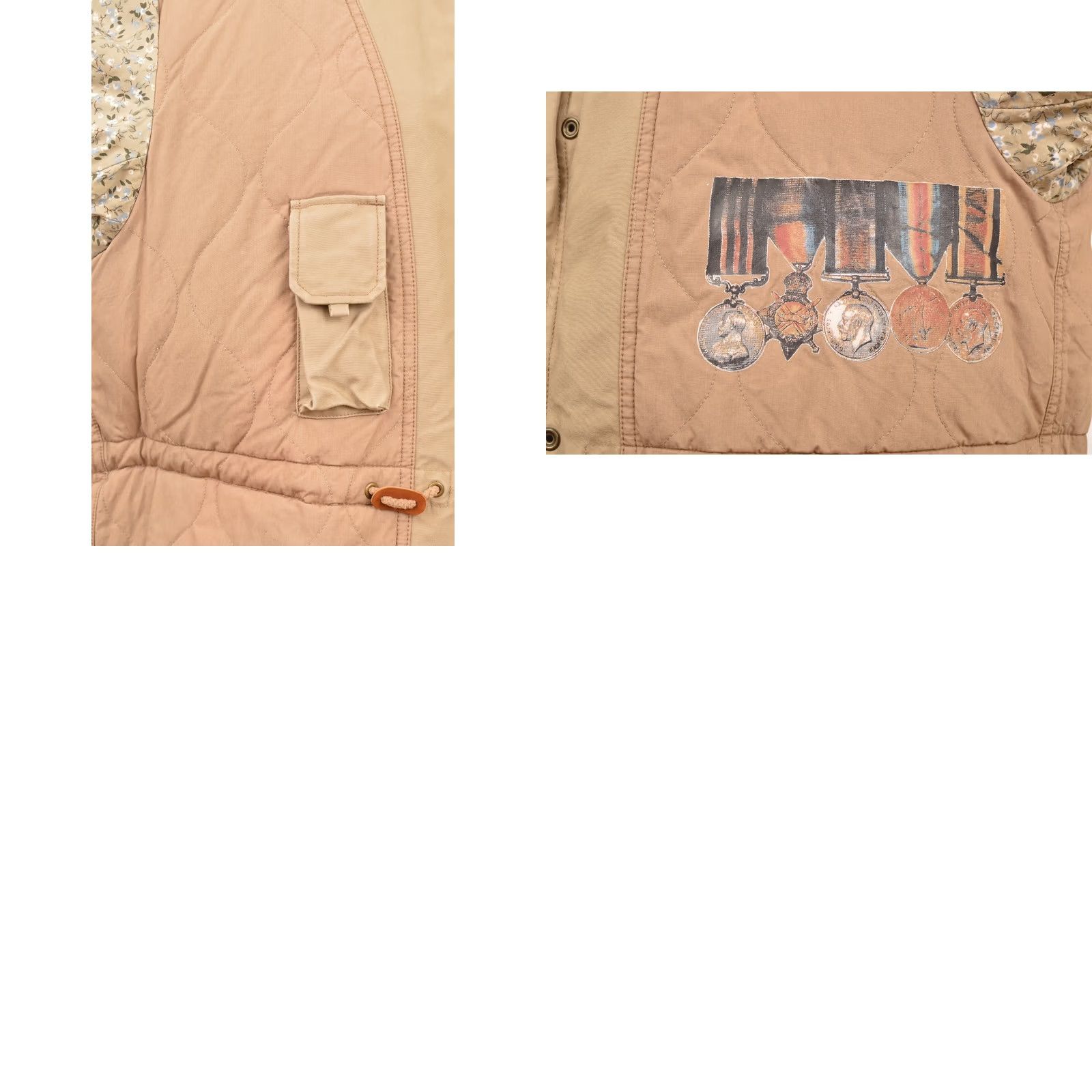 Ted Baker DDP Ted Baker Flak Military Jacket Mens L Beige Cotton Military Jacket Size US L / EU 52-54 / 3 - 8 Thumbnail
