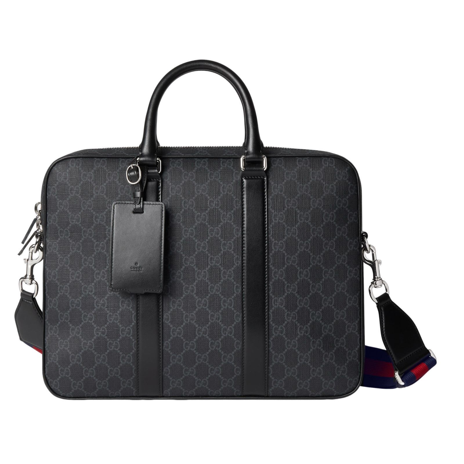 Gucci GUCCI $2350 Medium Black GG Canvas Briefcase New & Authentic Size ONE SIZE - 1 Thumbnail