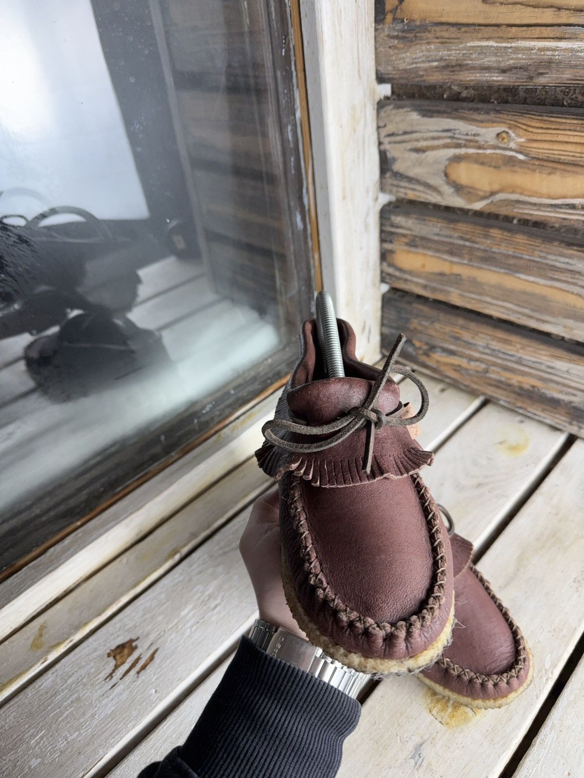 Japanese Brand Avant Garde Y2K Laurentian Chief Leather Moccasins Canada Size US 8 / EU 41 - 11 Thumbnail