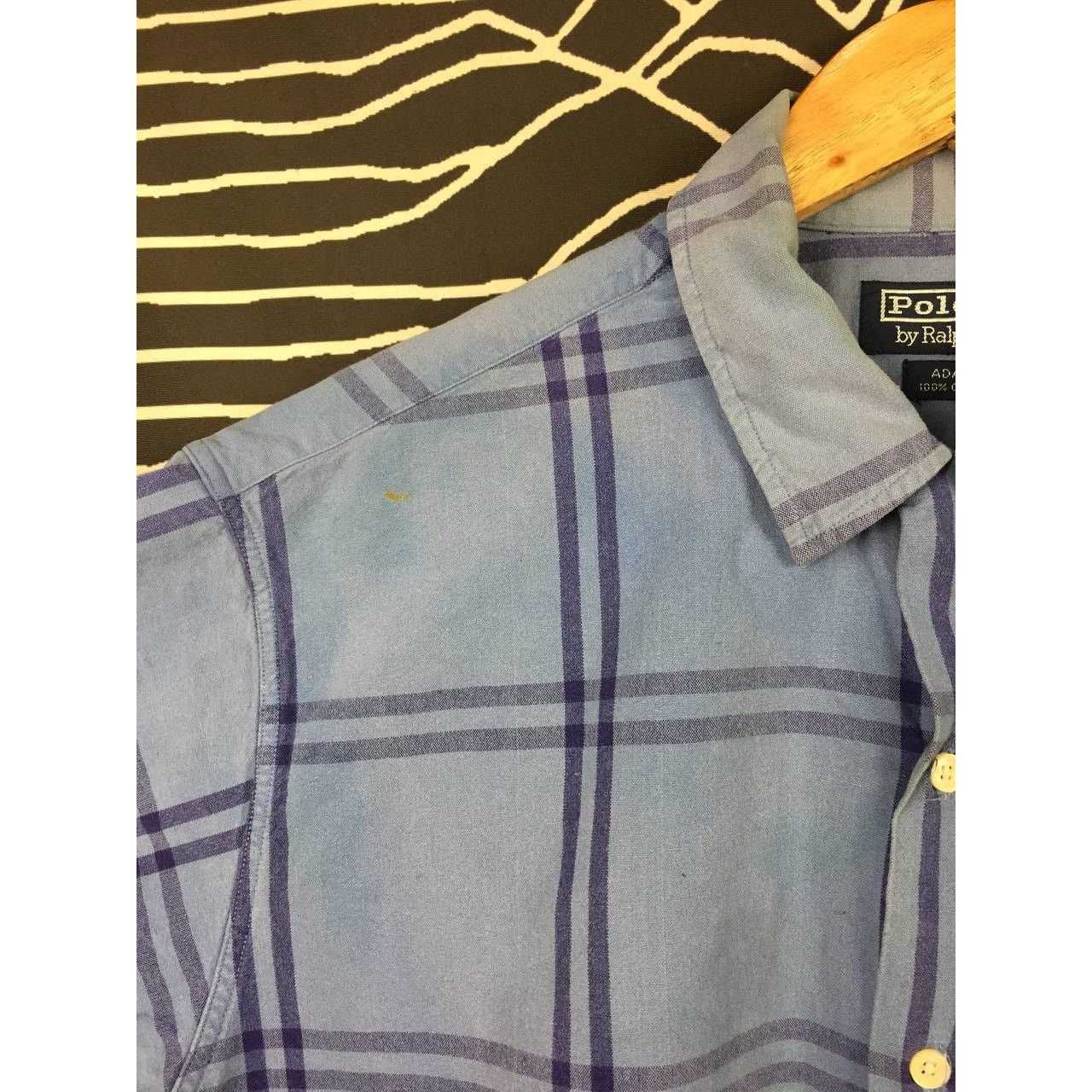 Polo Ralph Lauren × Vintage Vtg Polo Ralph Lauren Adams Short Sleeve Plaid Shirt Size US M / EU 48-50 / 2 - 4 Thumbnail