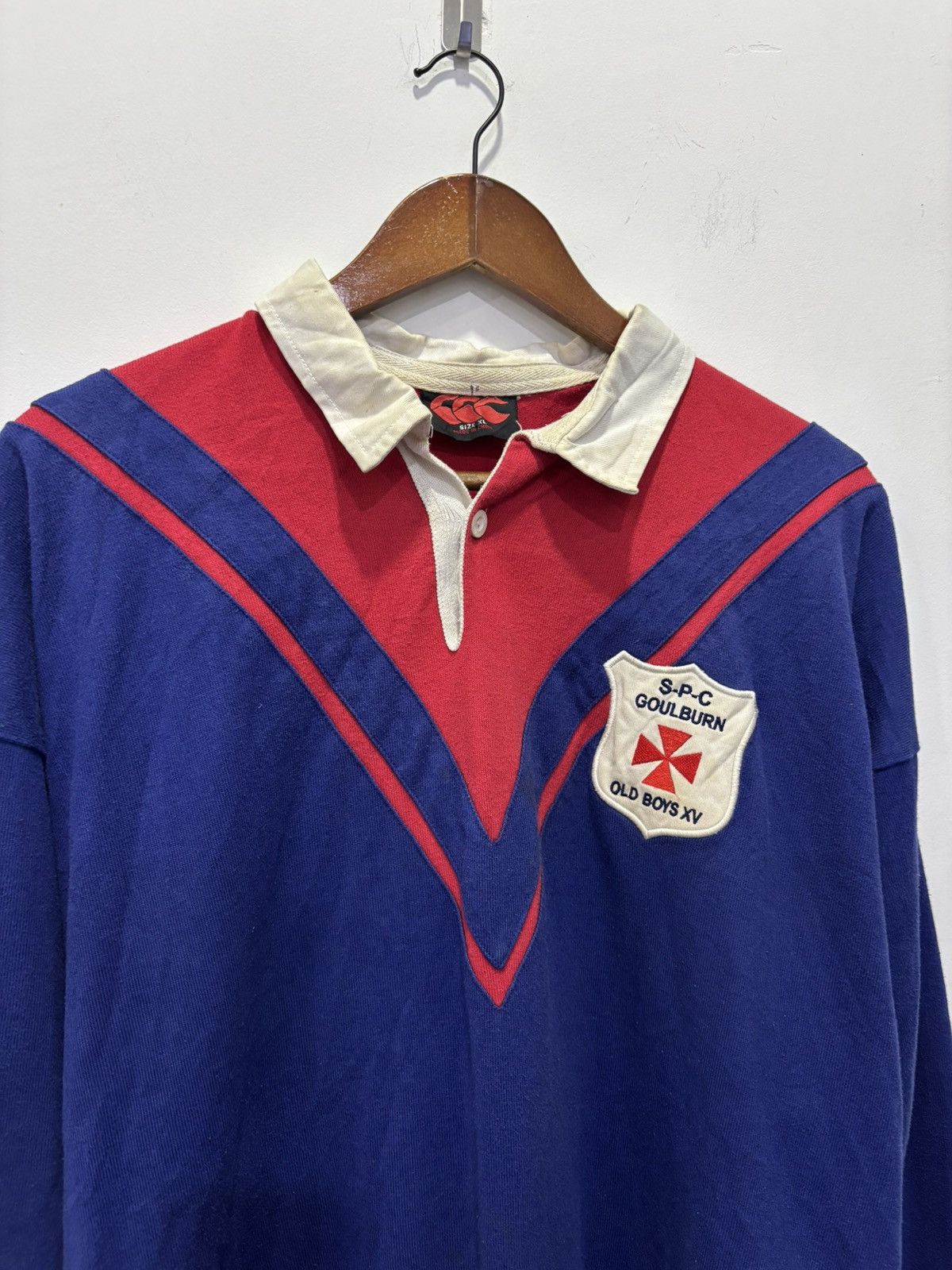 Vintage Vintage Canterbury Goulburn Old Boys Rugby Shirt Size US XL / EU 56 / 4 - 3 Thumbnail